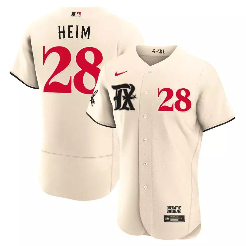 heim 28 frisco roughriders 2021 men s all stitched vapor jersey cream black
