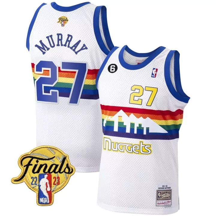 jamal murray 27 denver nuggets 2023 men s all stitched vapor jersey finals edition white