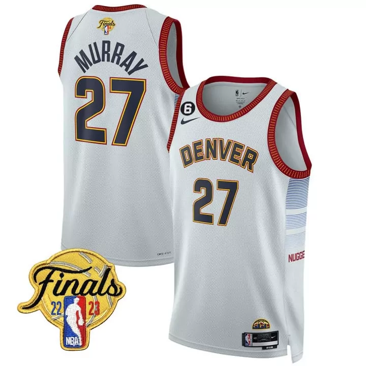 jamal murray 27 denver nuggets 2023 men s all stitched vapor jersey finals edition white