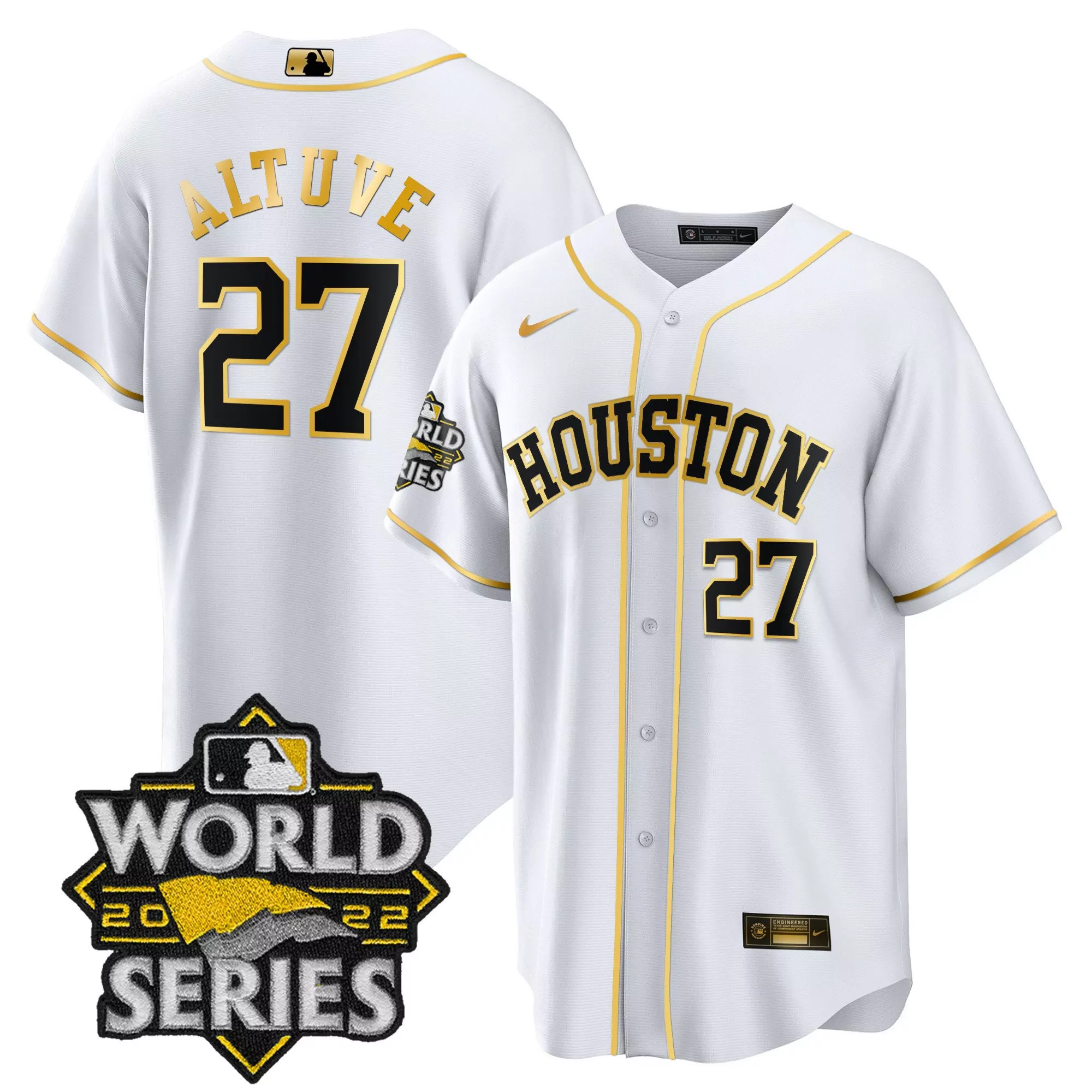 jose altuve 27 houston 2022 men s all stitched vapor jersey world series champions gray