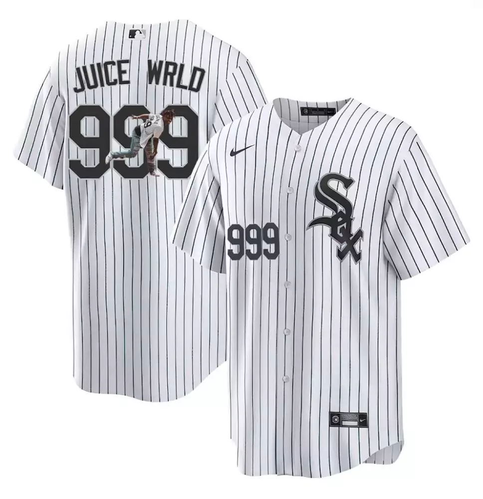 juice wrld 999 chicago white sox 2023 men s all stitched vapor jersey 999 edition