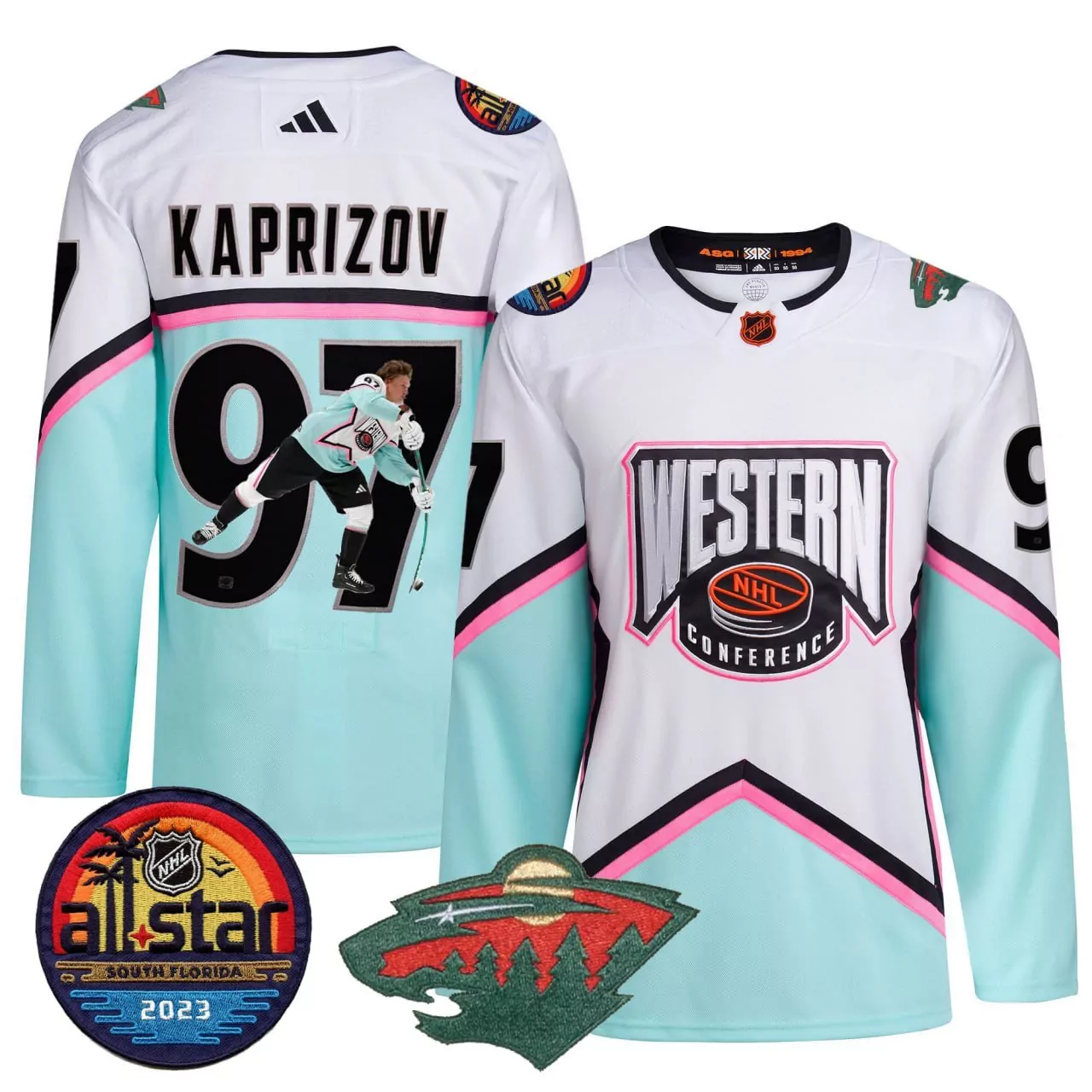 kaprizov 97 minnesota wild 2023 men s camo all stitched vapor jersey with american flag patch