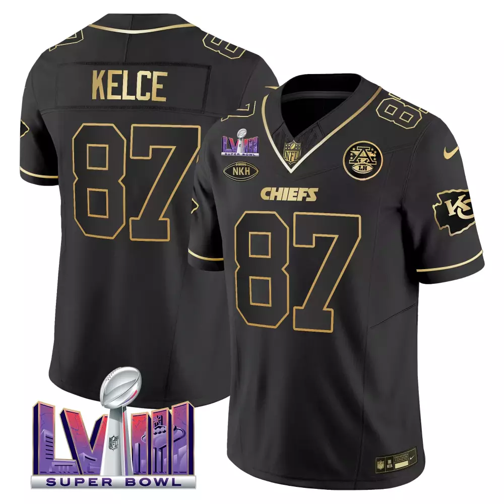 kelce 87 chiefs 2023 male super bowl lvii all stitched vapor jersey 6
