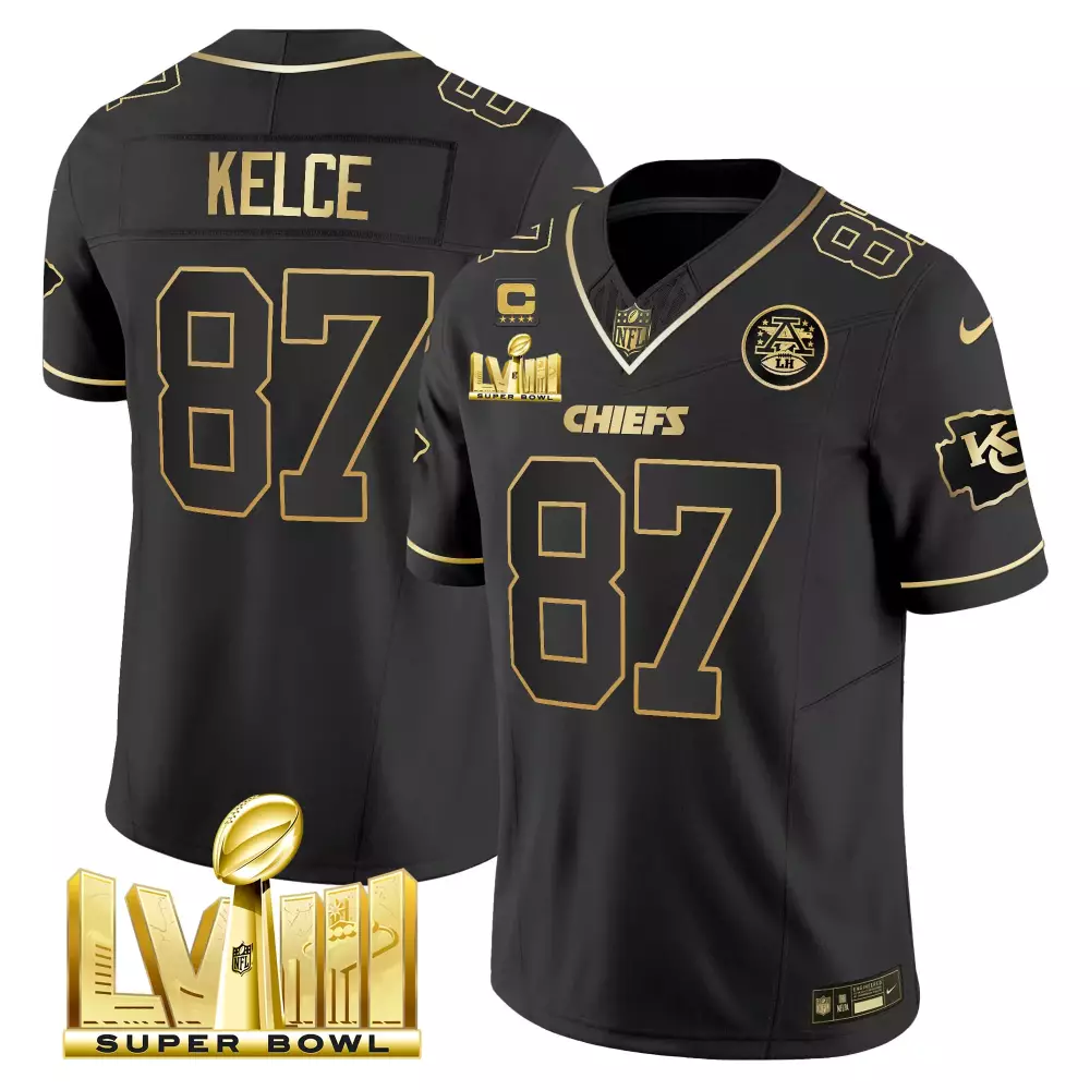 kelce 87 chiefs 2023 male super bowl lvii all stitched vapor jersey 6