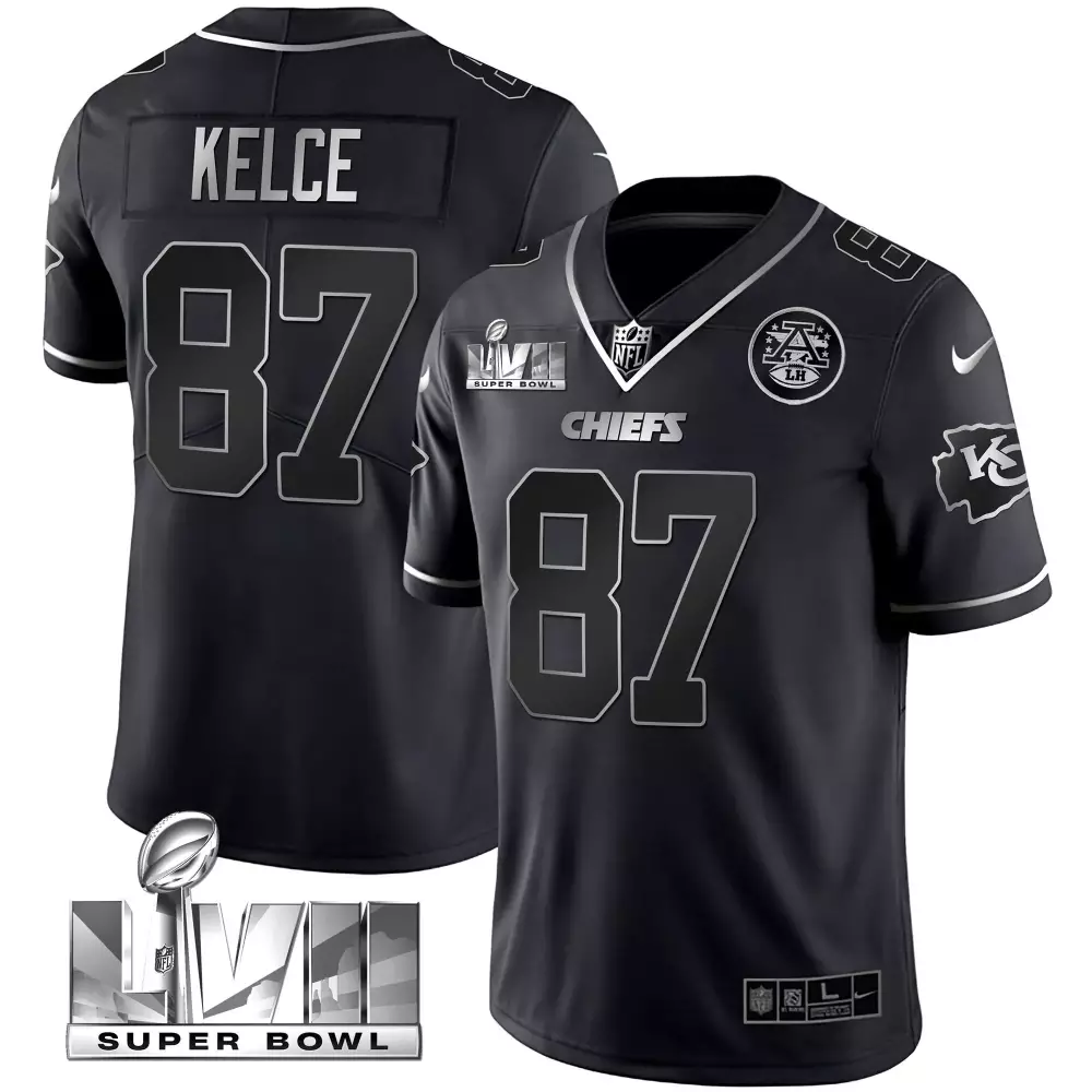 kelce 87 chiefs 2023 men s pro bowl all stitched vapor jersey red nkh edition