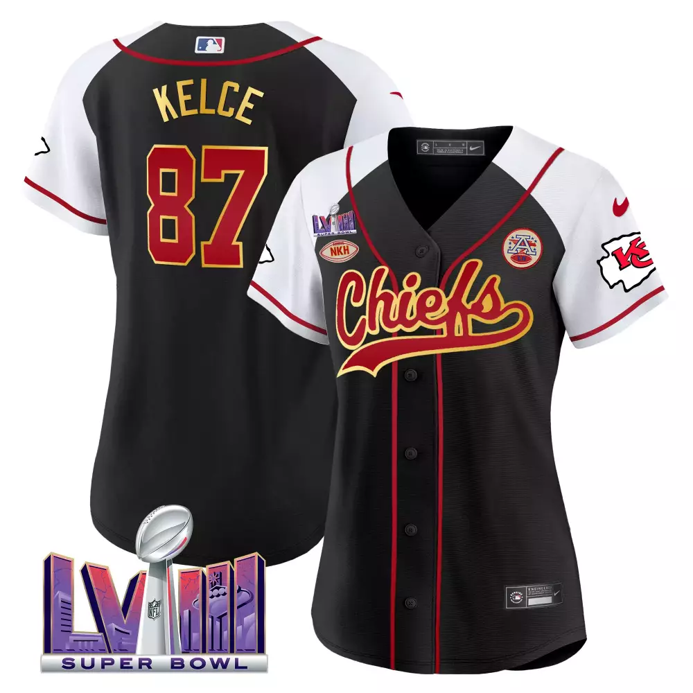 kelce 87 chiefs 2023 women s all stitched vapor jersey super bowl lvii red
