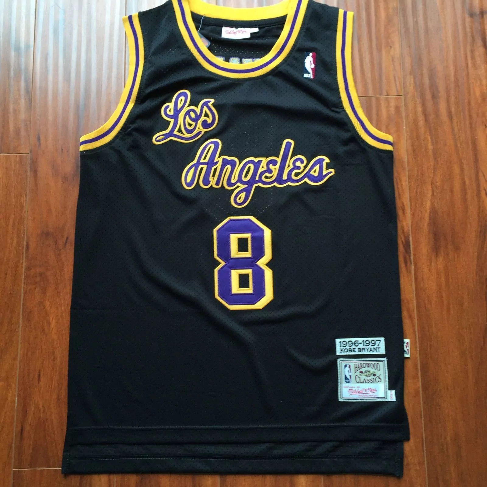 kobe bryant 8 los angeles lakers 1996 1997 men s all stitched vapor jersey black edition