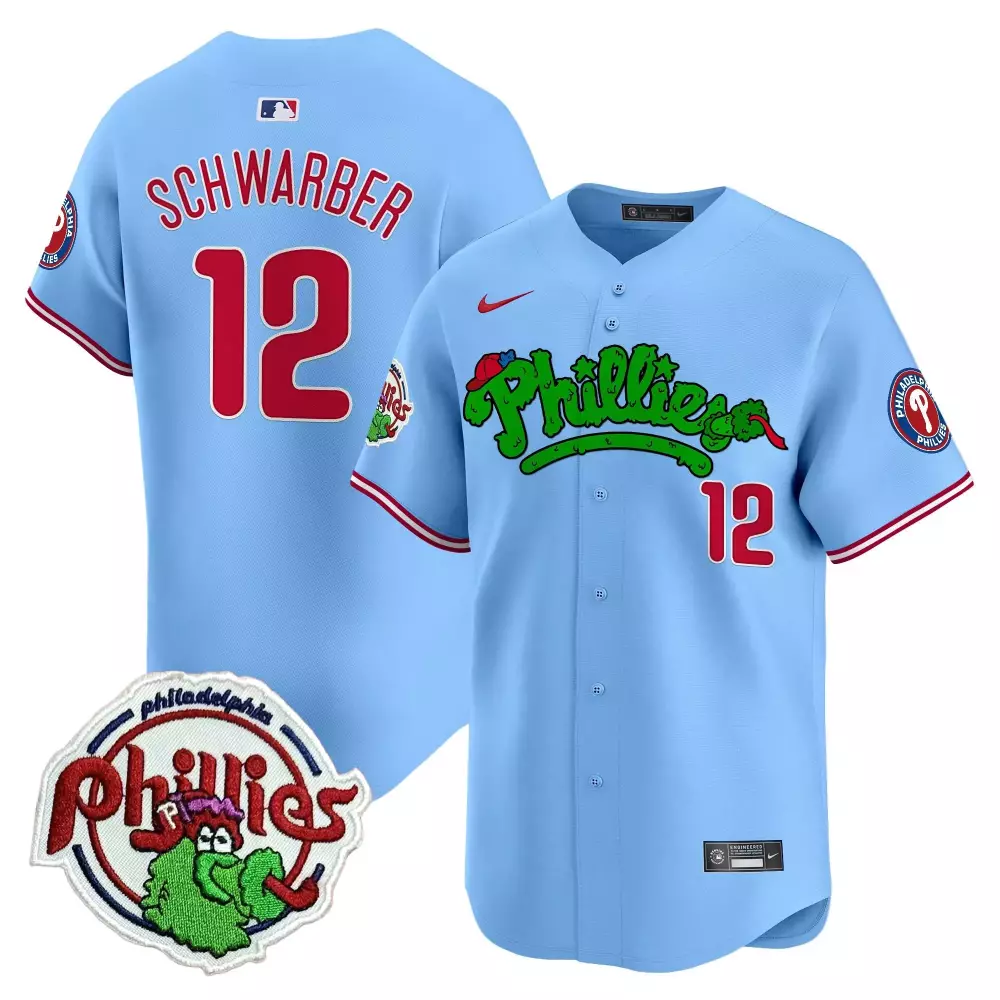 Kyle Schwarber 12 Philadelphia Phillies 2023 Stitched Vapor Jersey | Limited Edition Blue | For Men, Women & Youth