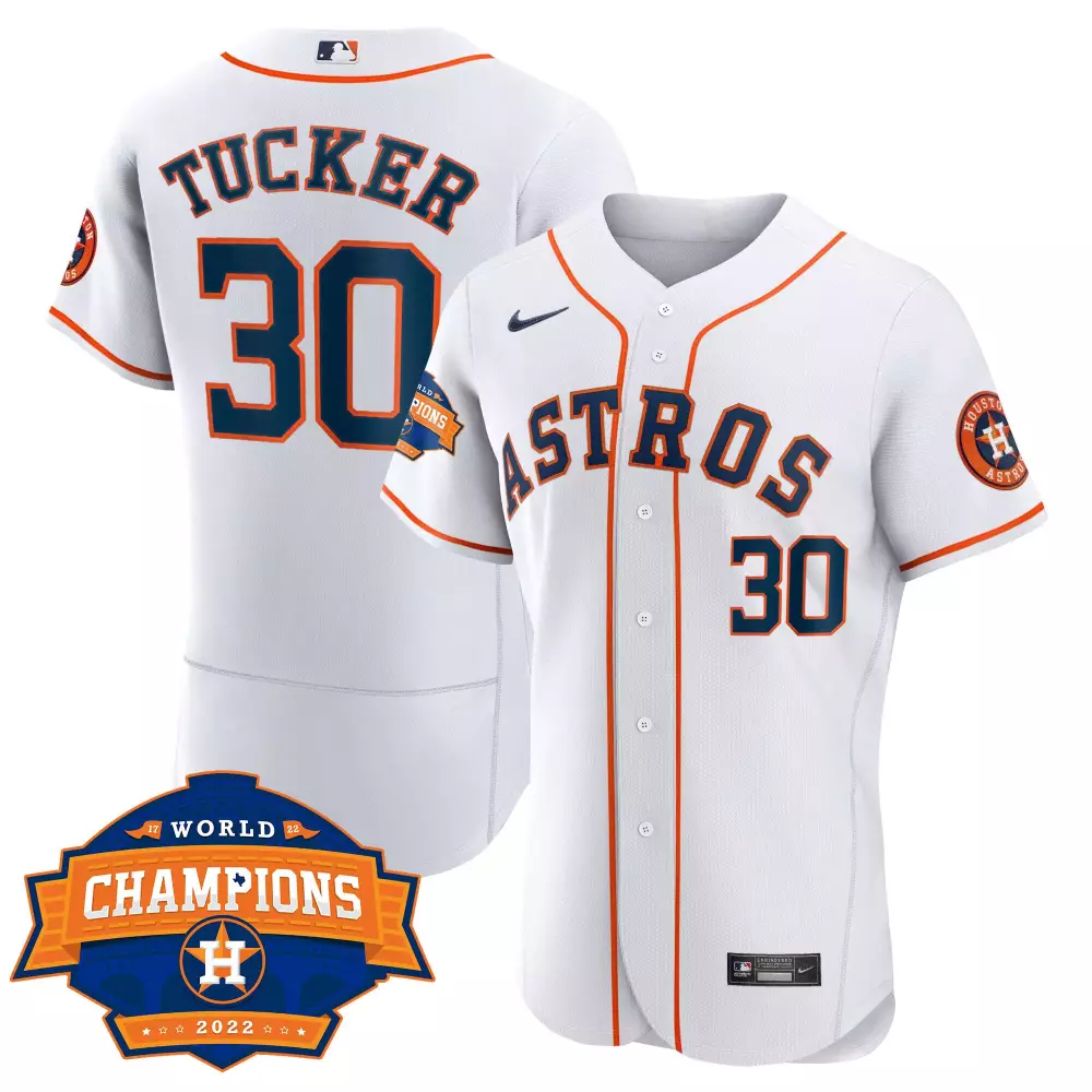 Kyle Tucker 30 Houston Astros 2022 Stitched Vapor Jersey | White World Series Edition | Limited Edition Fan Gear | For Men, Women & Youth
