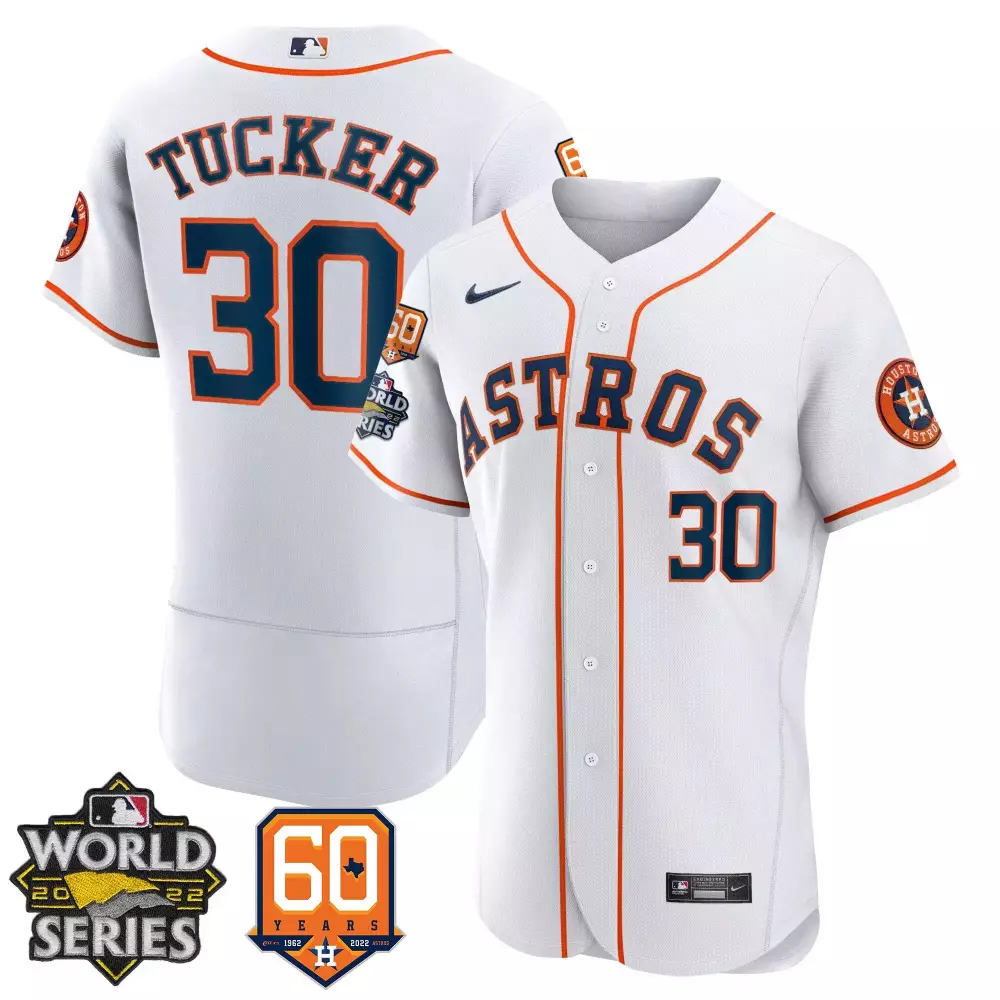 Kyle Tucker 30 Houston Astros 2022 Stitched Vapor Jersey | White World Series Edition | Limited Edition Fan Gear | For Men, Women & Youth