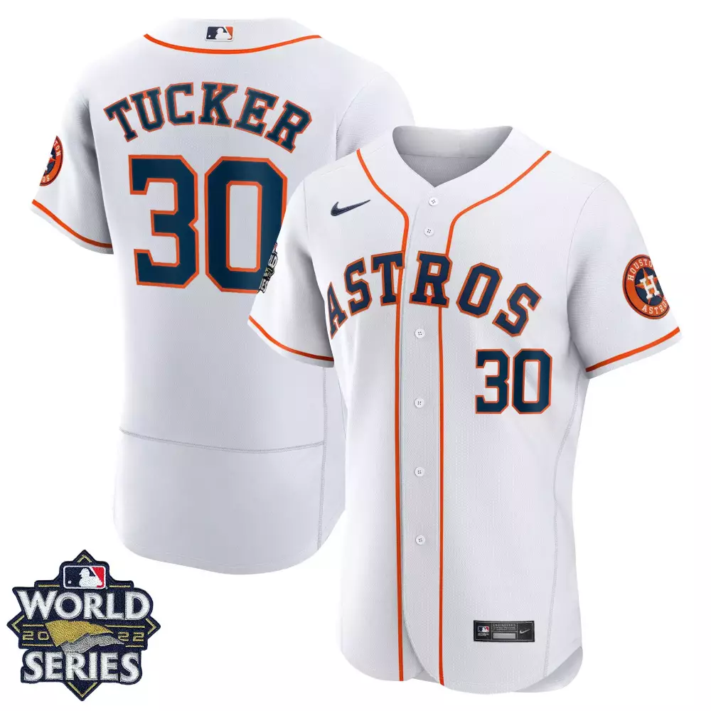 Kyle Tucker 30 Houston Astros 2022 Stitched Vapor Jersey | White World Series Edition | Limited Edition Fan Gear | For Men, Women & Youth