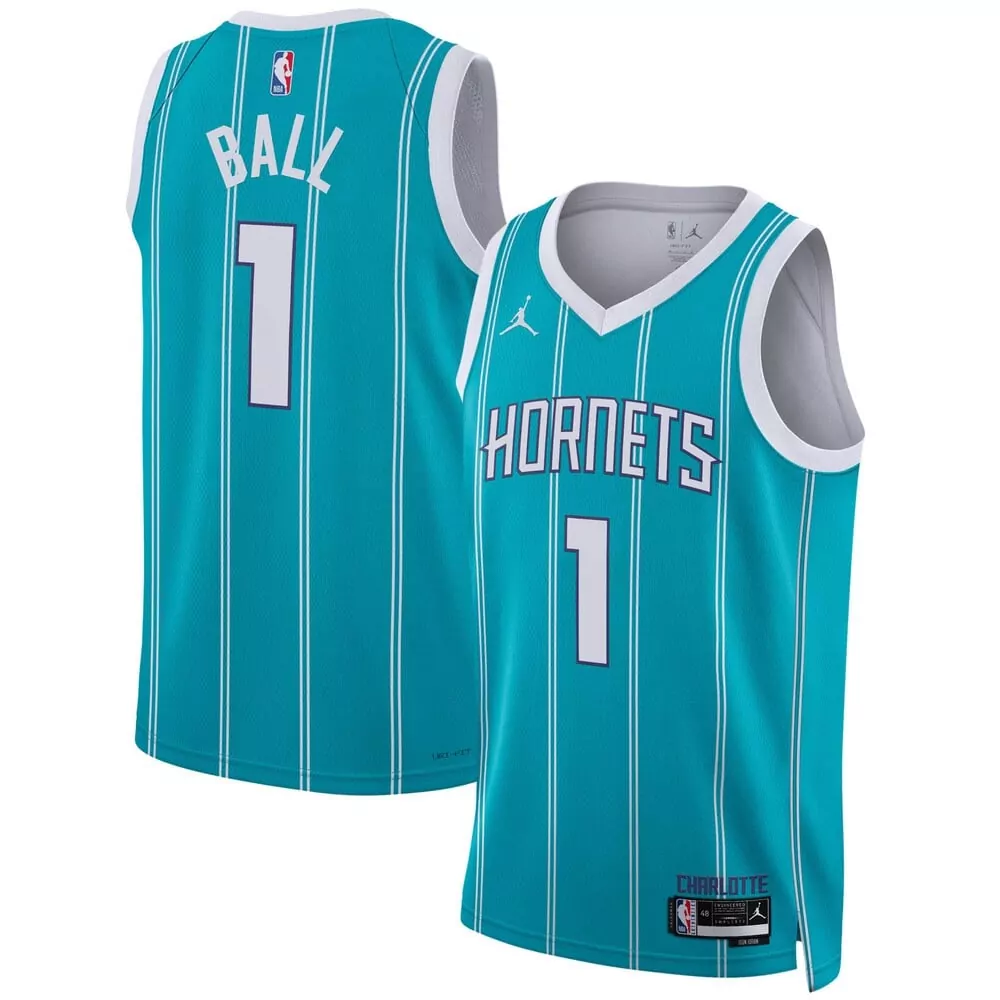 Knecht 4 Charlotte Hornets Youth Stitched Jersey Aqua Name Patch 2023