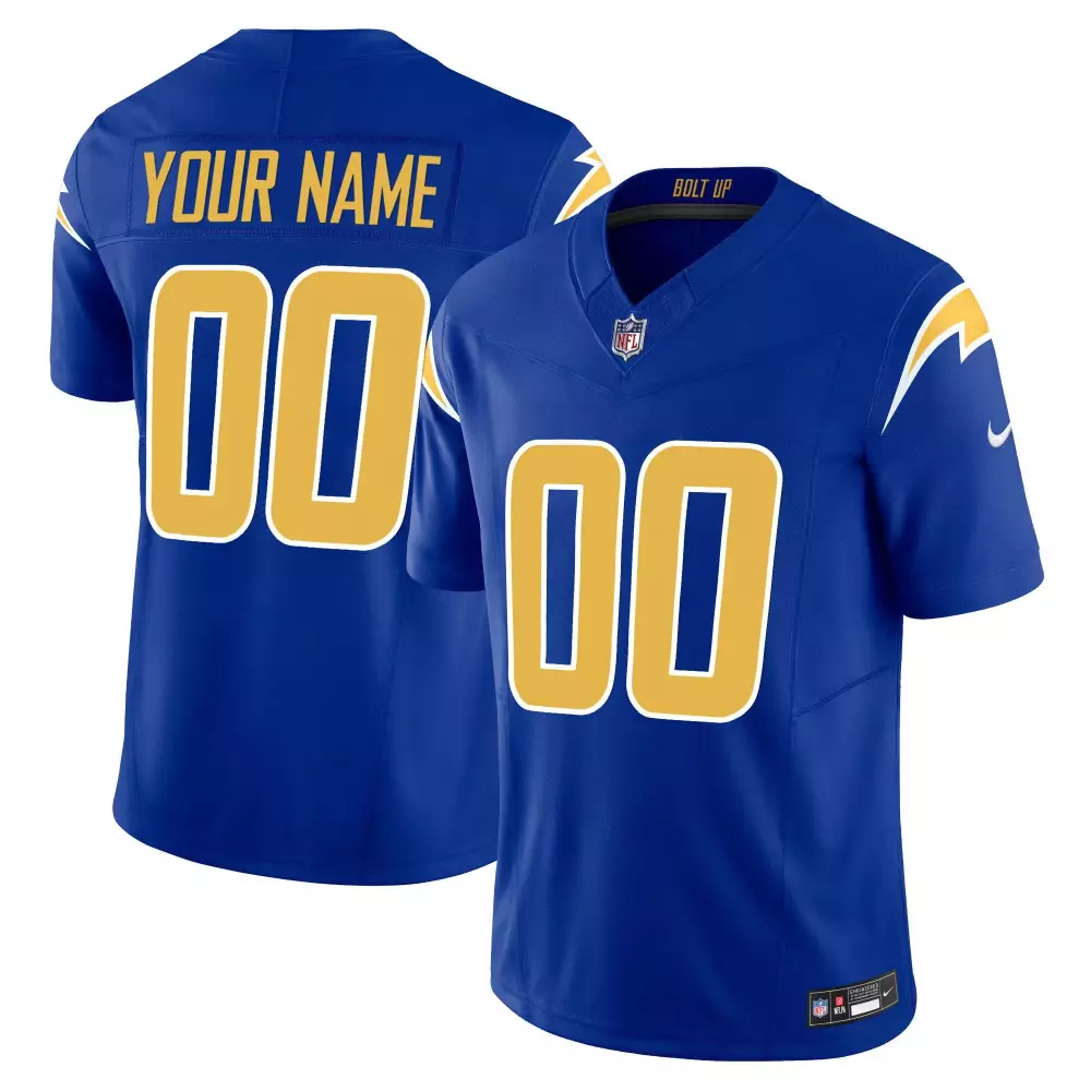 Los Angeles Chargers Black All Stitched Vapor Jersey | 2023 | Customizable Fan Gear for Men, Women & Youth