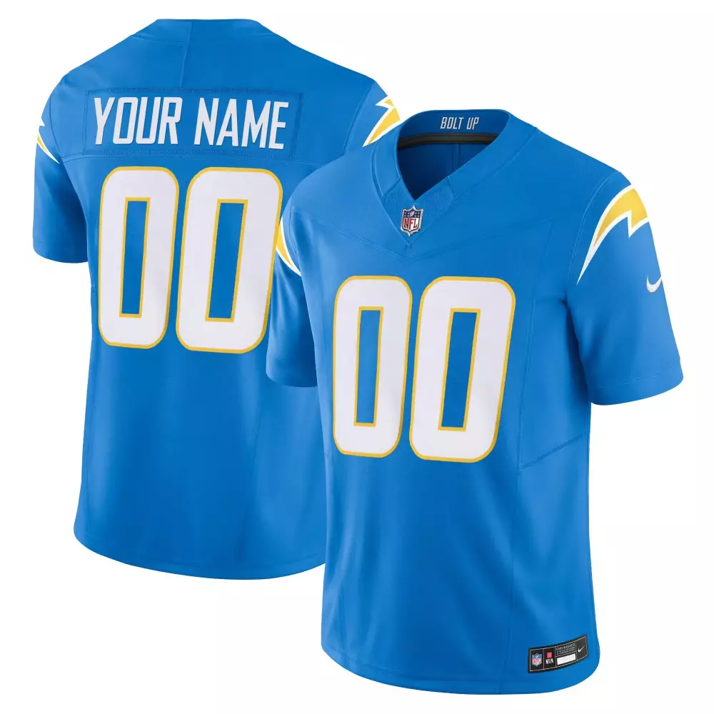 Los Angeles Chargers Black All Stitched Vapor Jersey | 2023 | Customizable Fan Gear for Men, Women & Youth