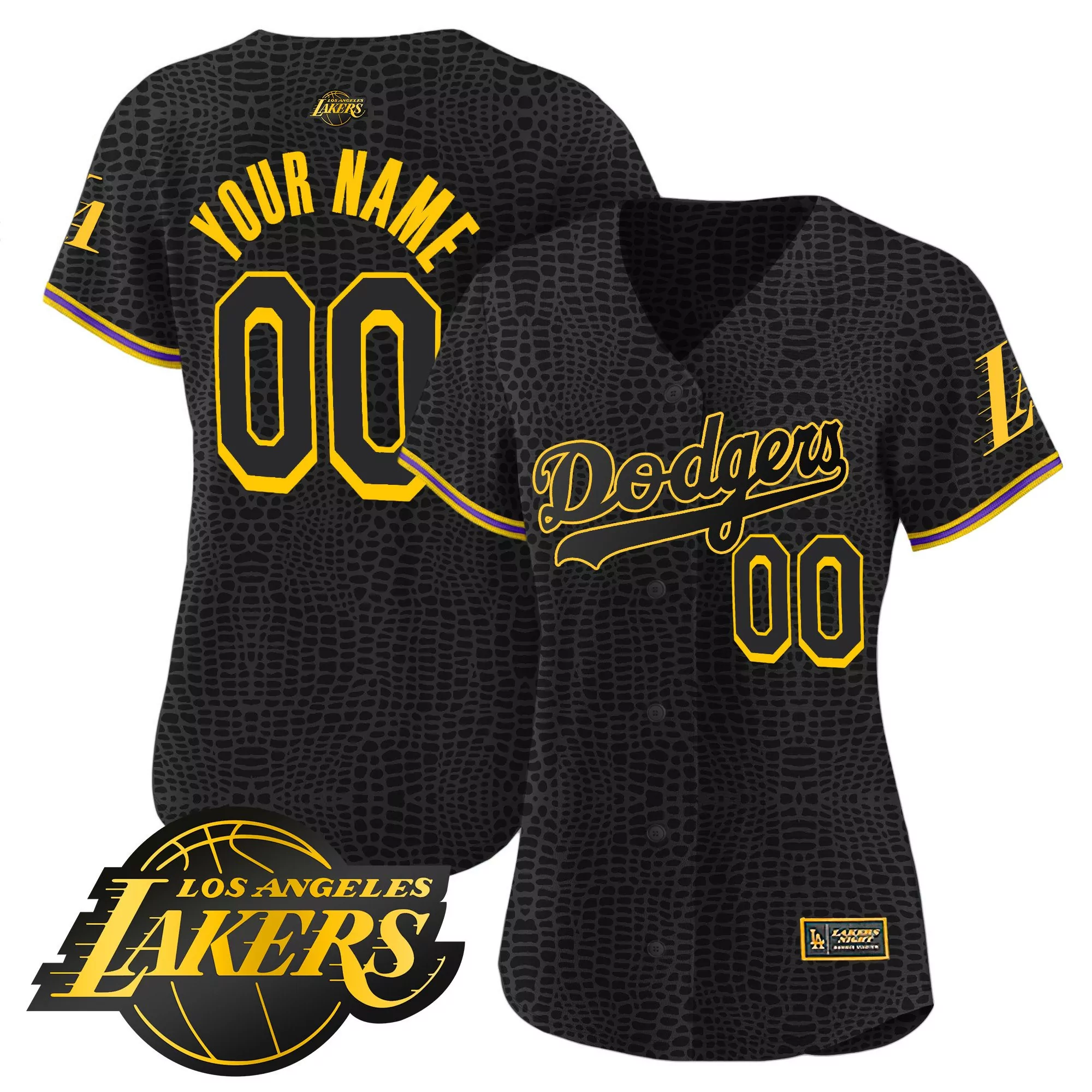los angeles lakers custom 00 2023 men s all stitched vapor jersey yellow 1