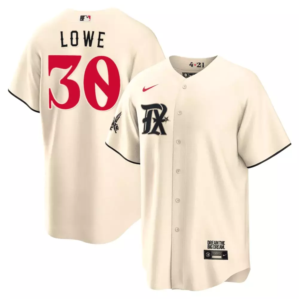lowe 30 frisco roughriders 2021 men s cream all stitched vapor jersey