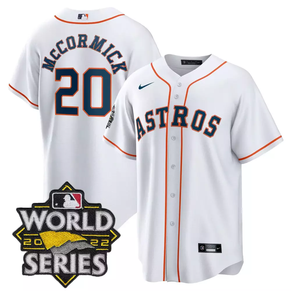 Pea 3 Men's Astros Navy 2022 World Series Champions Jersey | All Stitched with Name Patch | Fan Gear for Men, Women & Youth