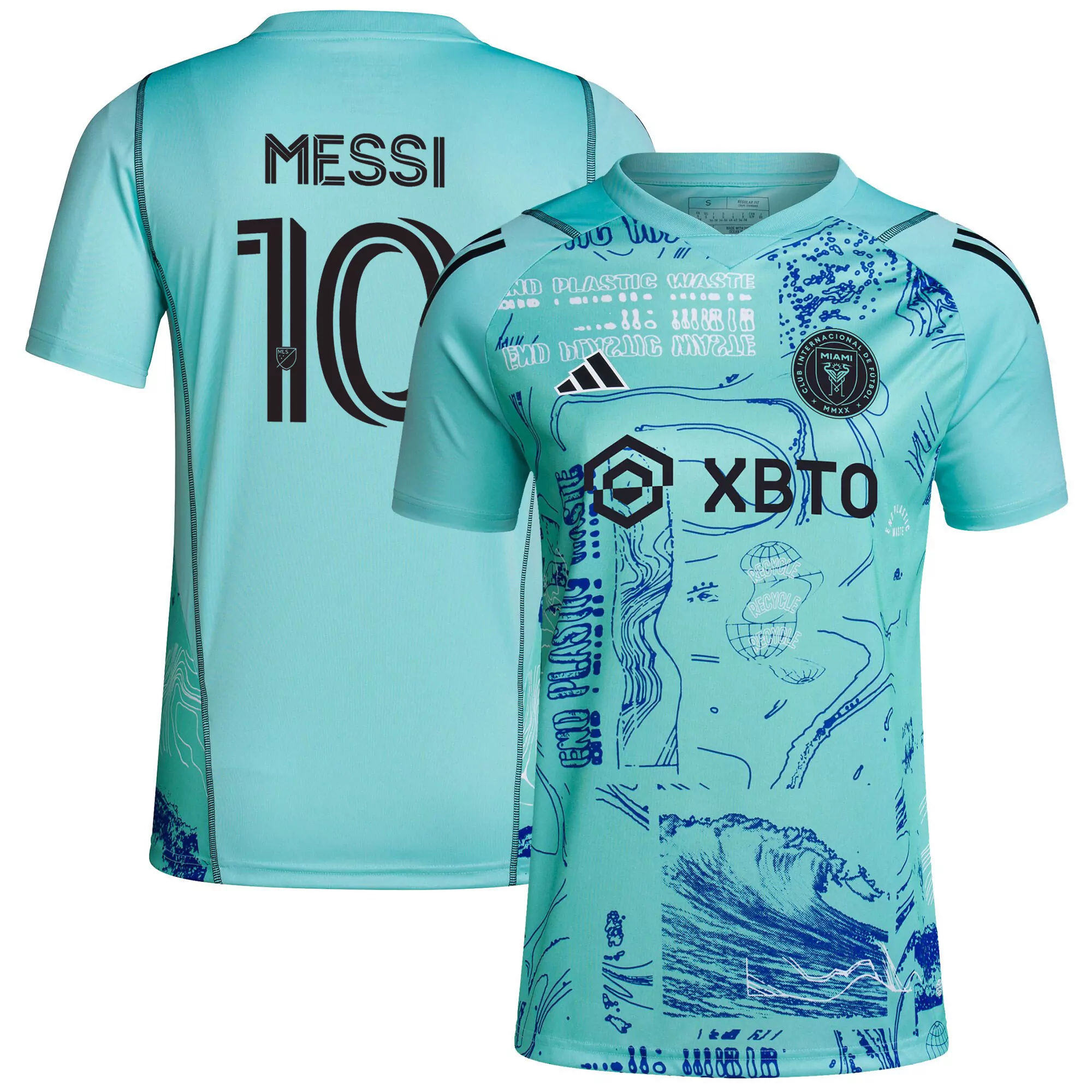 messi 10 inter miami 2023 men s all stitched vapor jersey aqua design edition 3