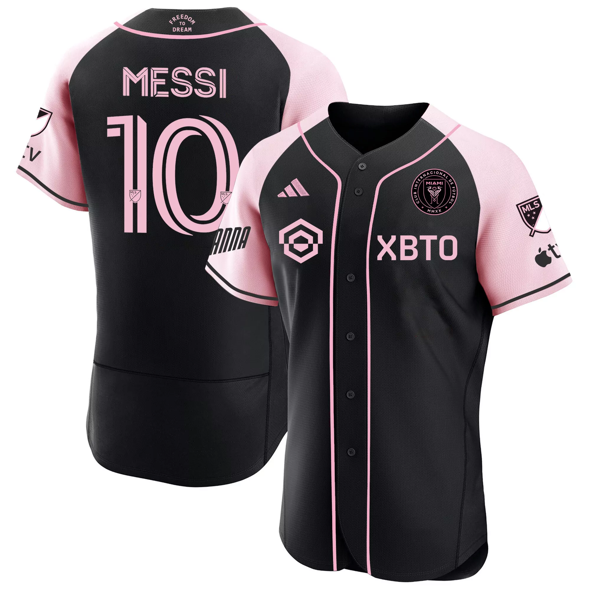 messi 10 inter miami 2023 men s all stitched vapor jersey black pink 15