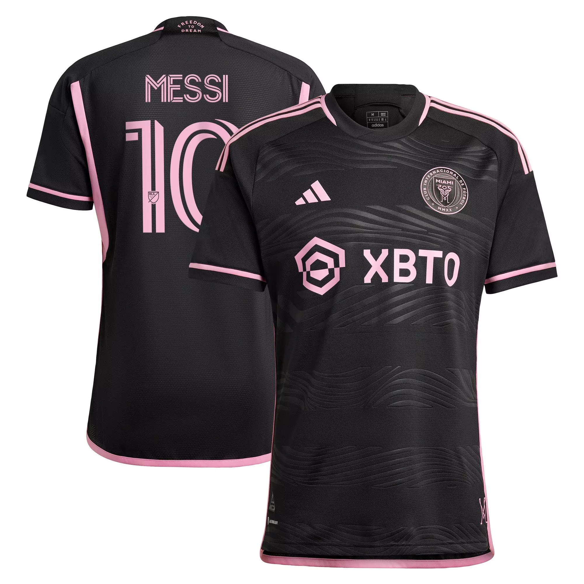 messi 10 inter miami 2023 men s all stitched vapor jersey black pink 6