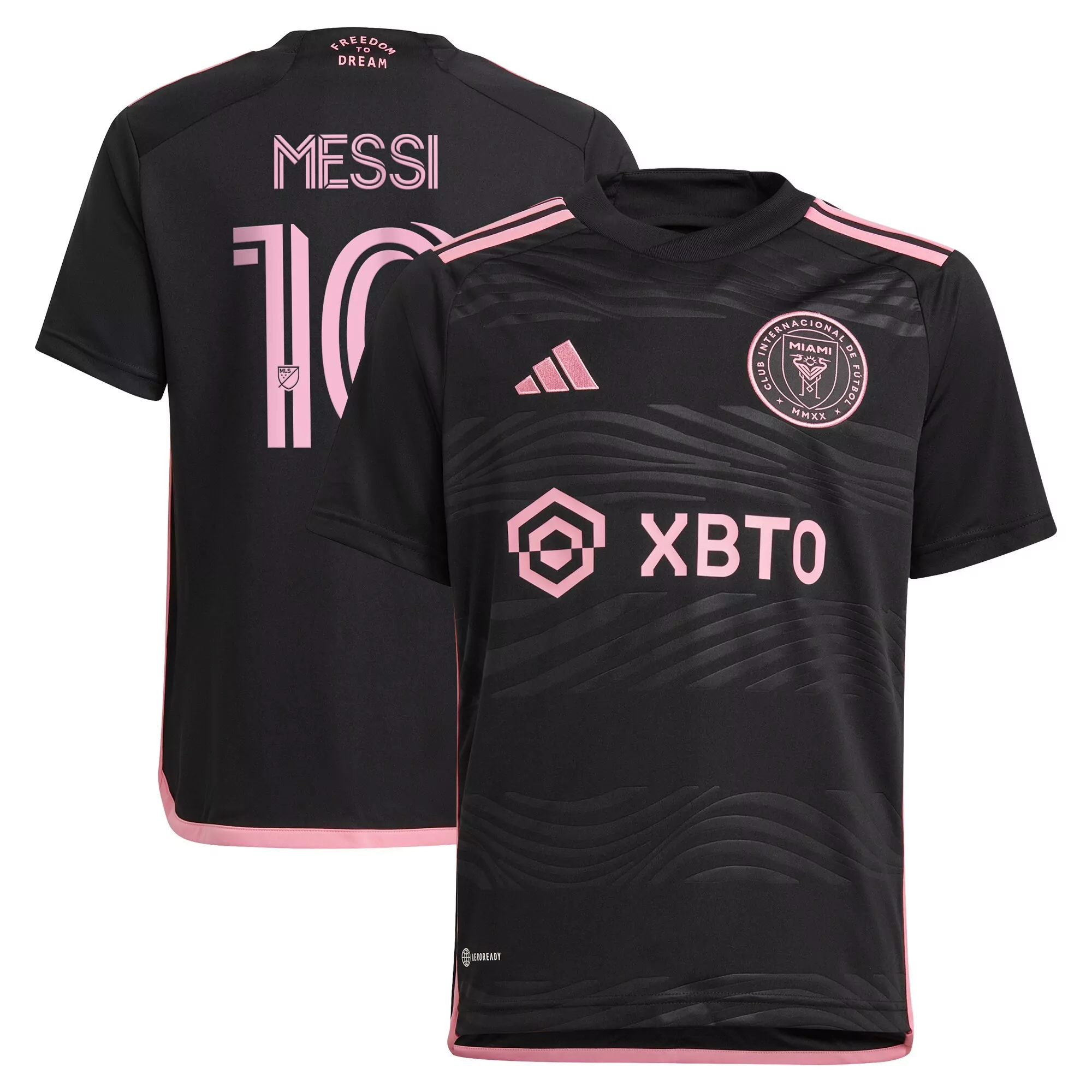 messi 10 inter miami 2023 men s all stitched vapor jersey black pink 6