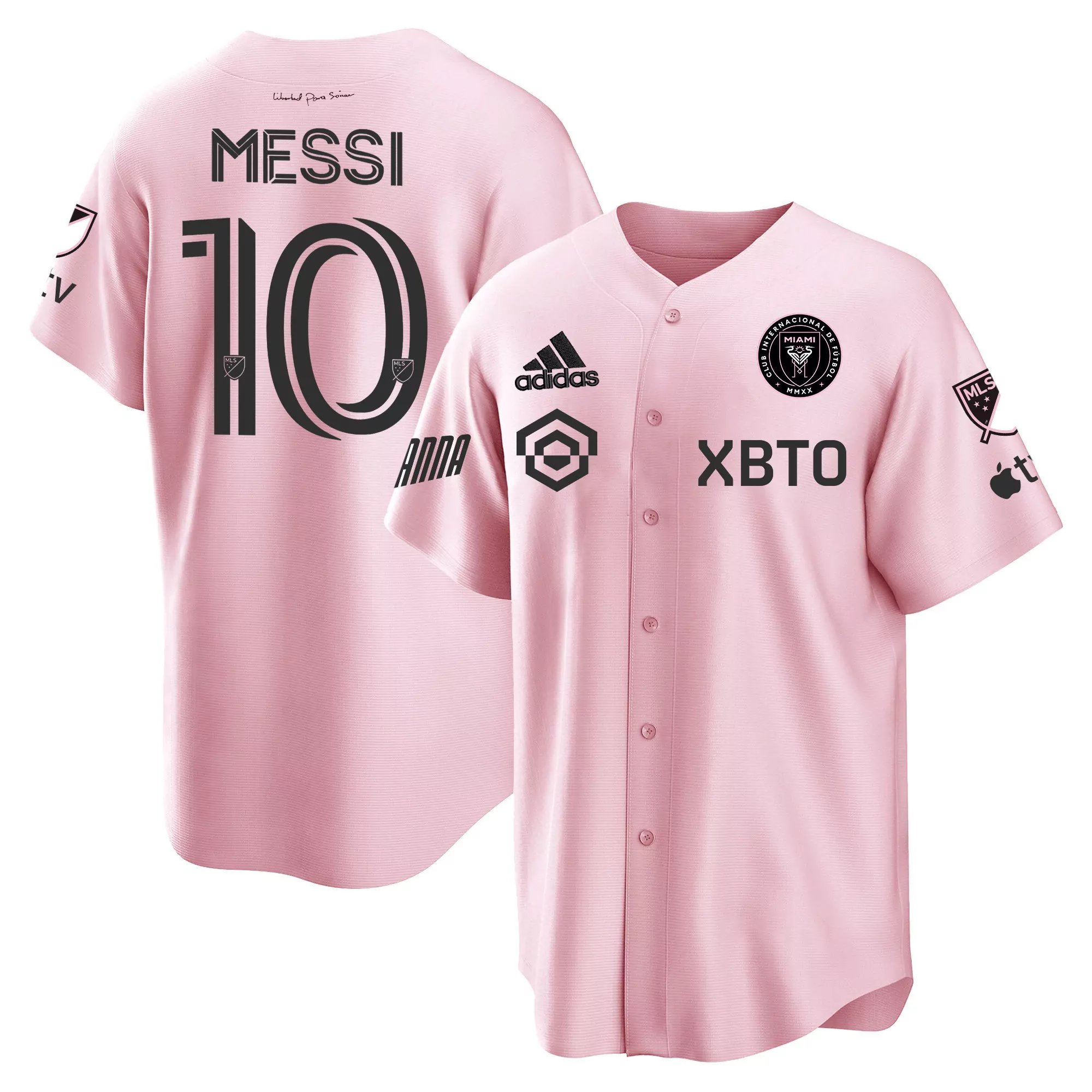 messi 10 inter miami 2023 men s all stitched vapor jersey pink 1