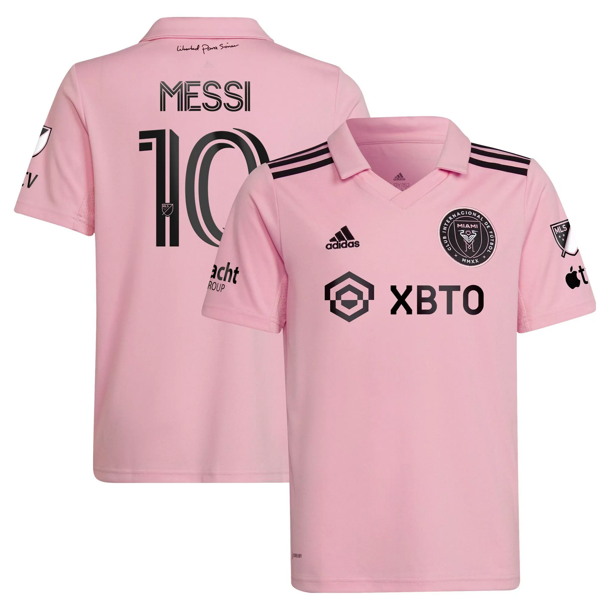 messi 10 inter miami 2023 men s all stitched vapor jersey pink 1