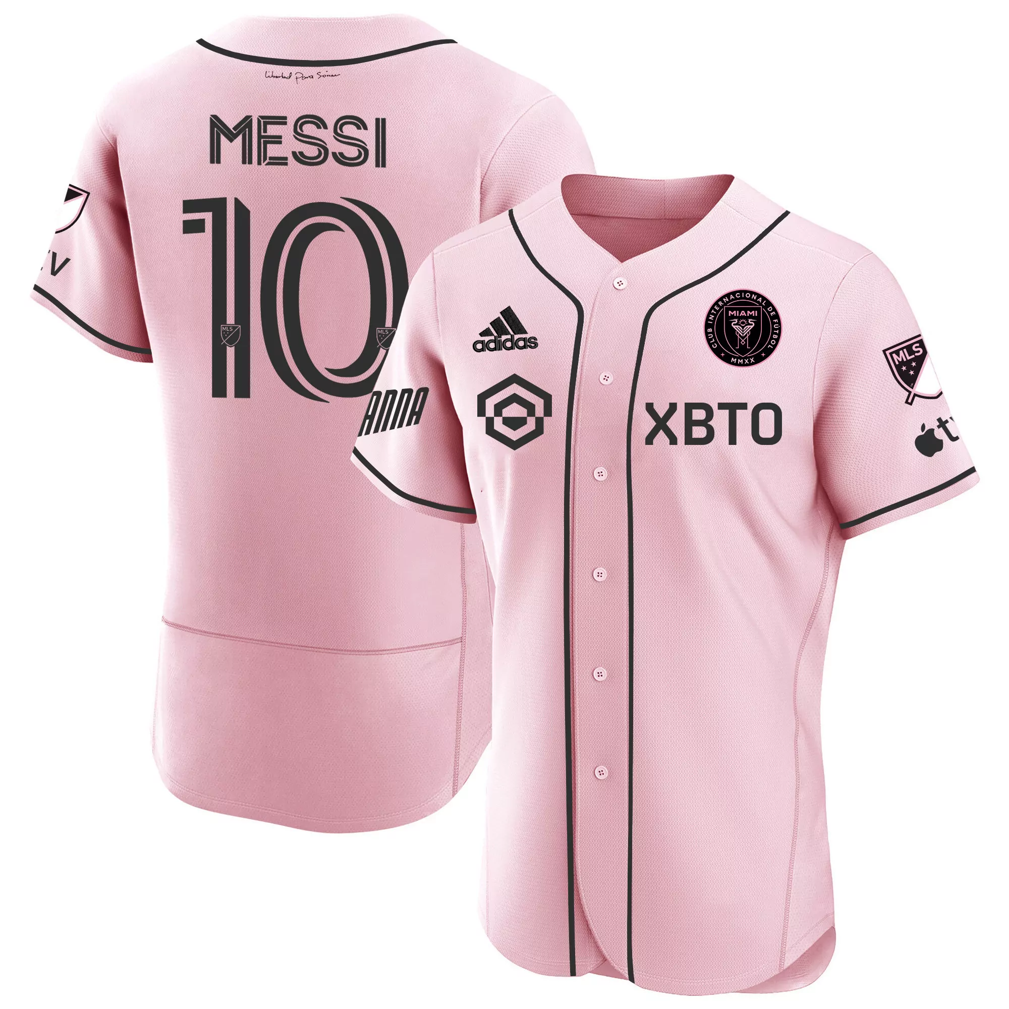 messi 10 inter miami 2023 men s all stitched vapor jersey pink 8