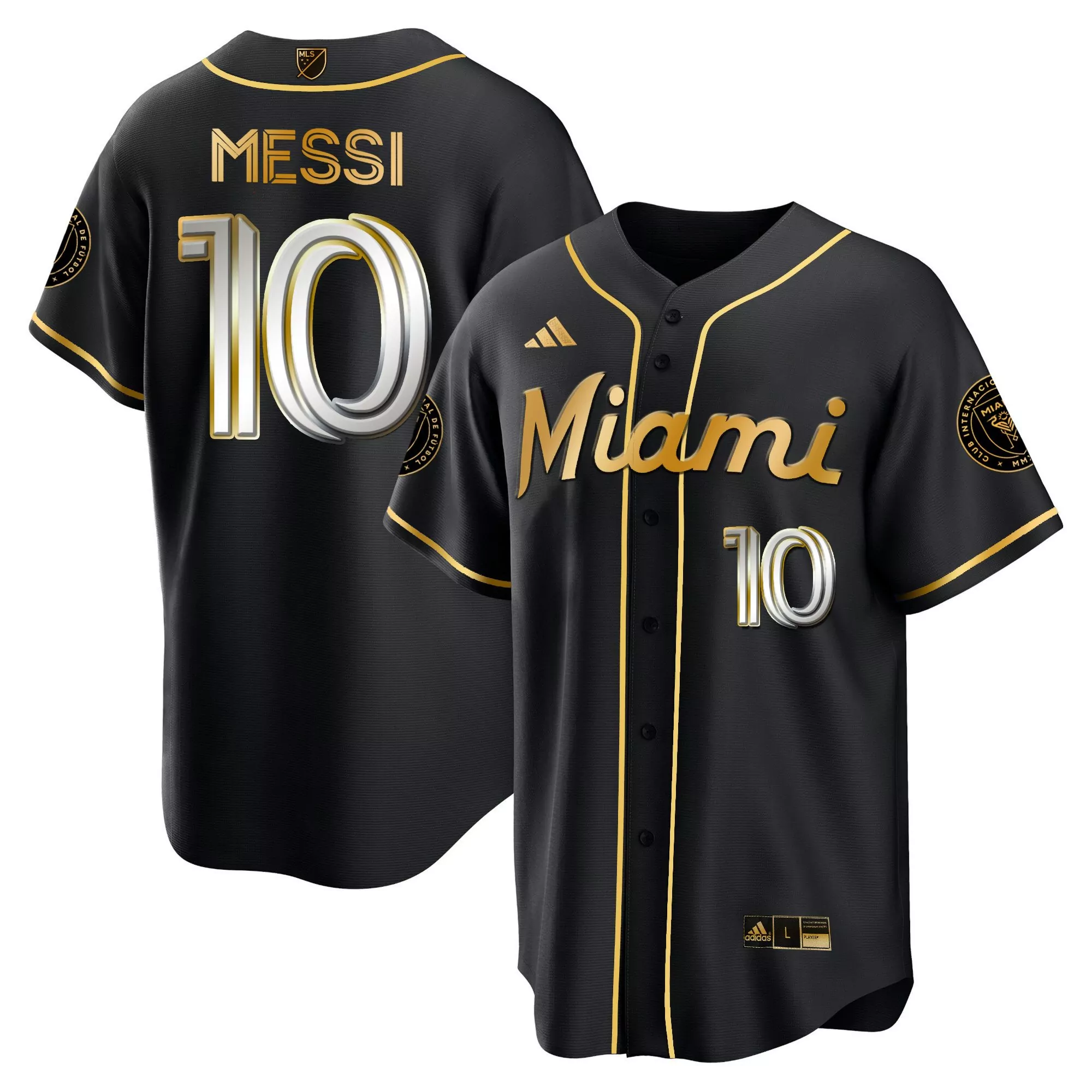 messi 10 miami 2023 men s all stitched vapor jersey black gold edition