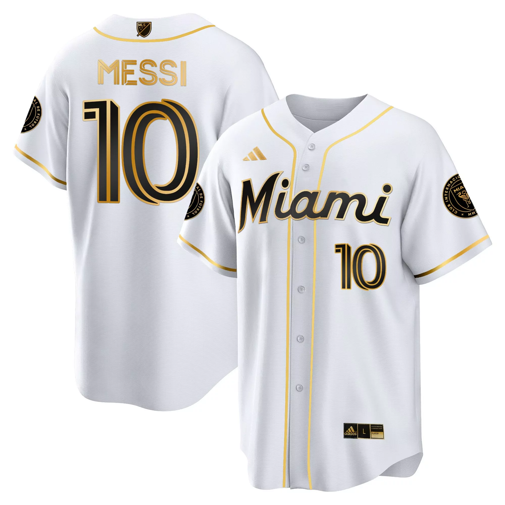 messi 10 miami 2023 men s all stitched vapor jersey white gold edition