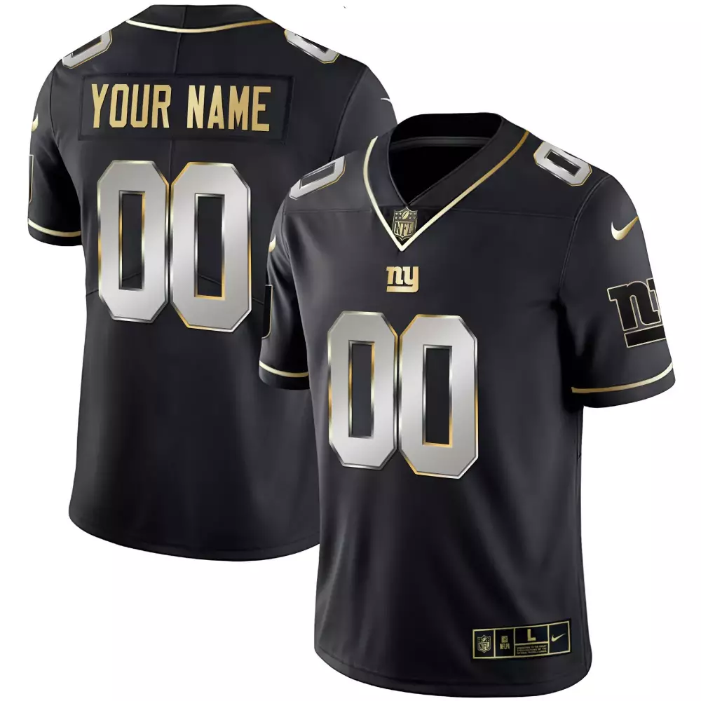 Custom Black New York Giants 2023 Stitched Vapor Jersey | For Men, Women & Youth