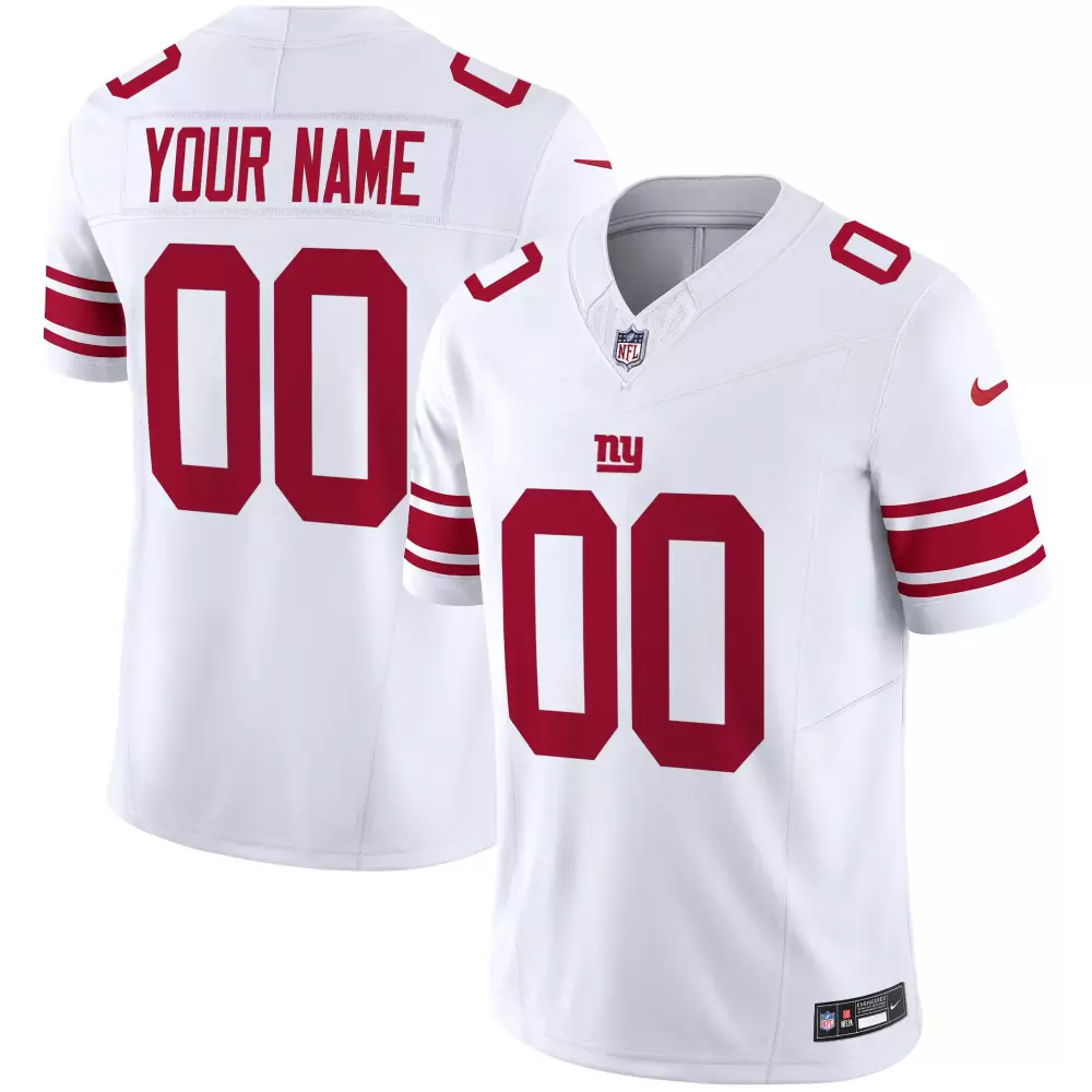 Custom White Stitched Vapor Jersey | New York Giants 2023 Edition | Fan Gear for Men, Women & Youth