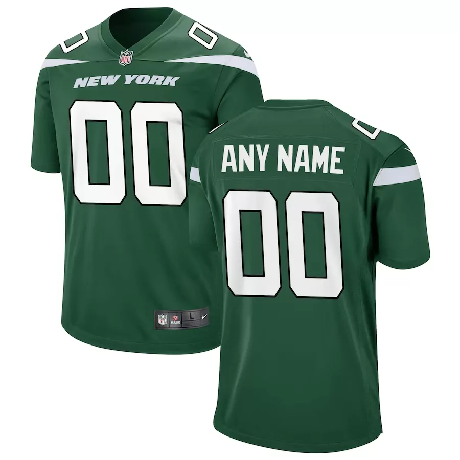 new york jets 00 custom vapor jersey 2023 green men s all stitched vapor jersey