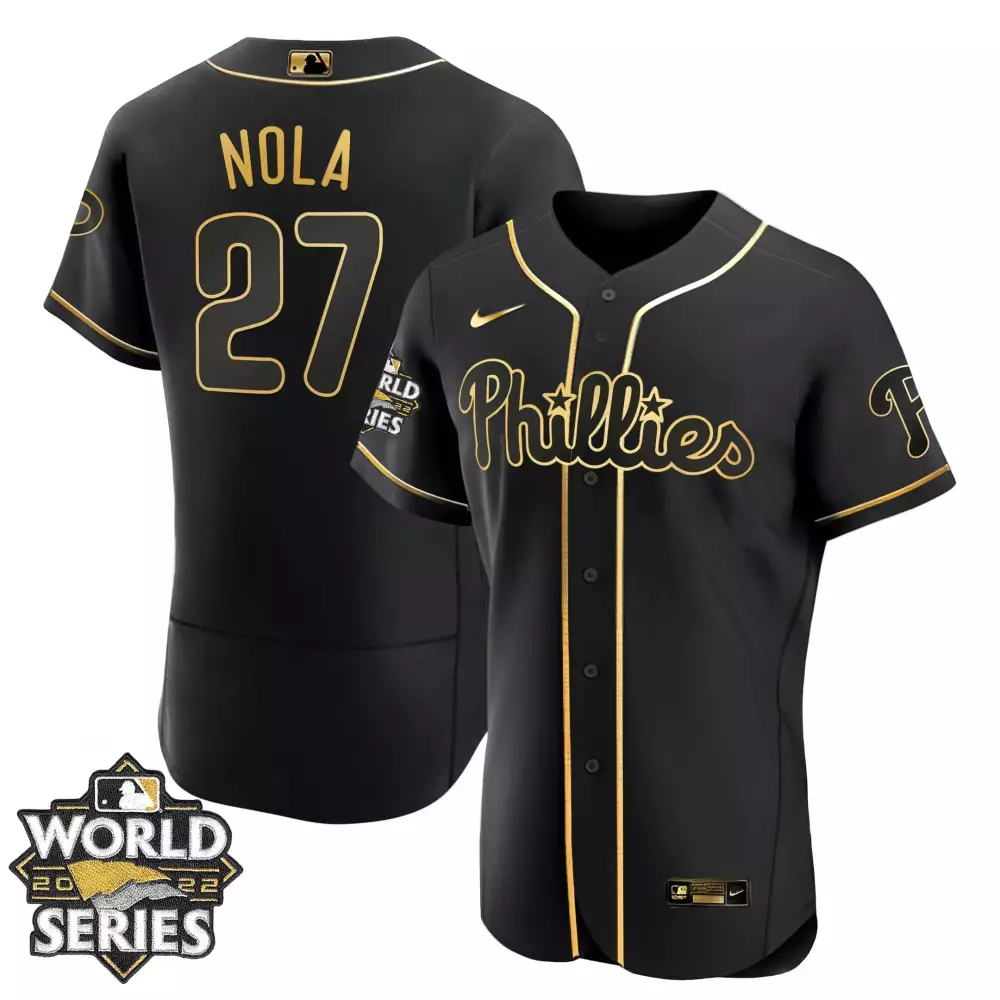 nola 27 phillies 2022 men s all stitched vapor jersey black world series edition 1