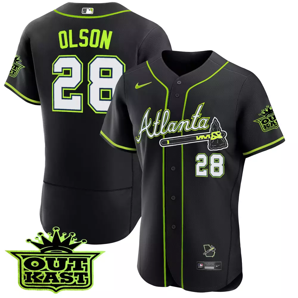 Olson 28 Atlanta 2023 Athliens Men's All Stitched Vapor Jersey | Outkast Edition | For Men