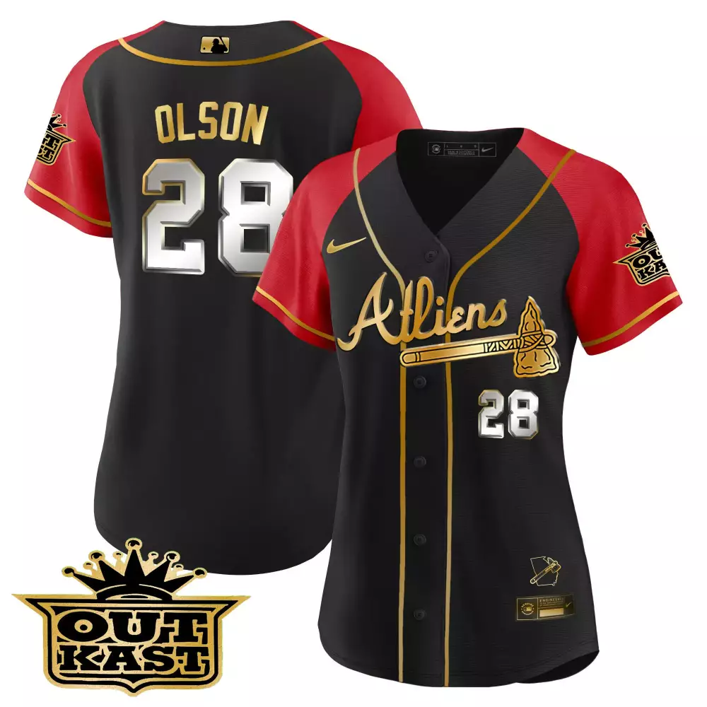 Olson 28 Atlanta 2023 Women's All Stitched Vapor Jersey | Navy Outkast Edition | For Women & Youth
