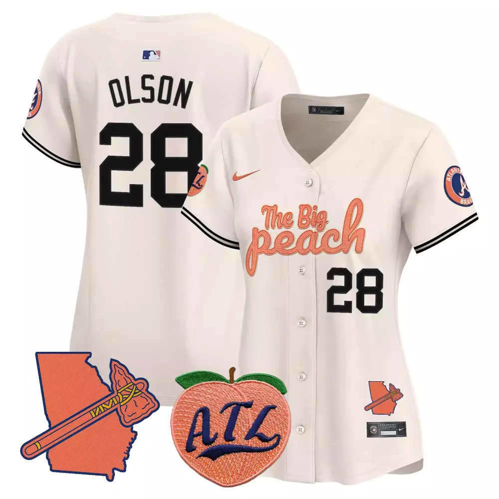 olson 28 atlanta braves 2023 women s outkast stitched vapor jersey black green