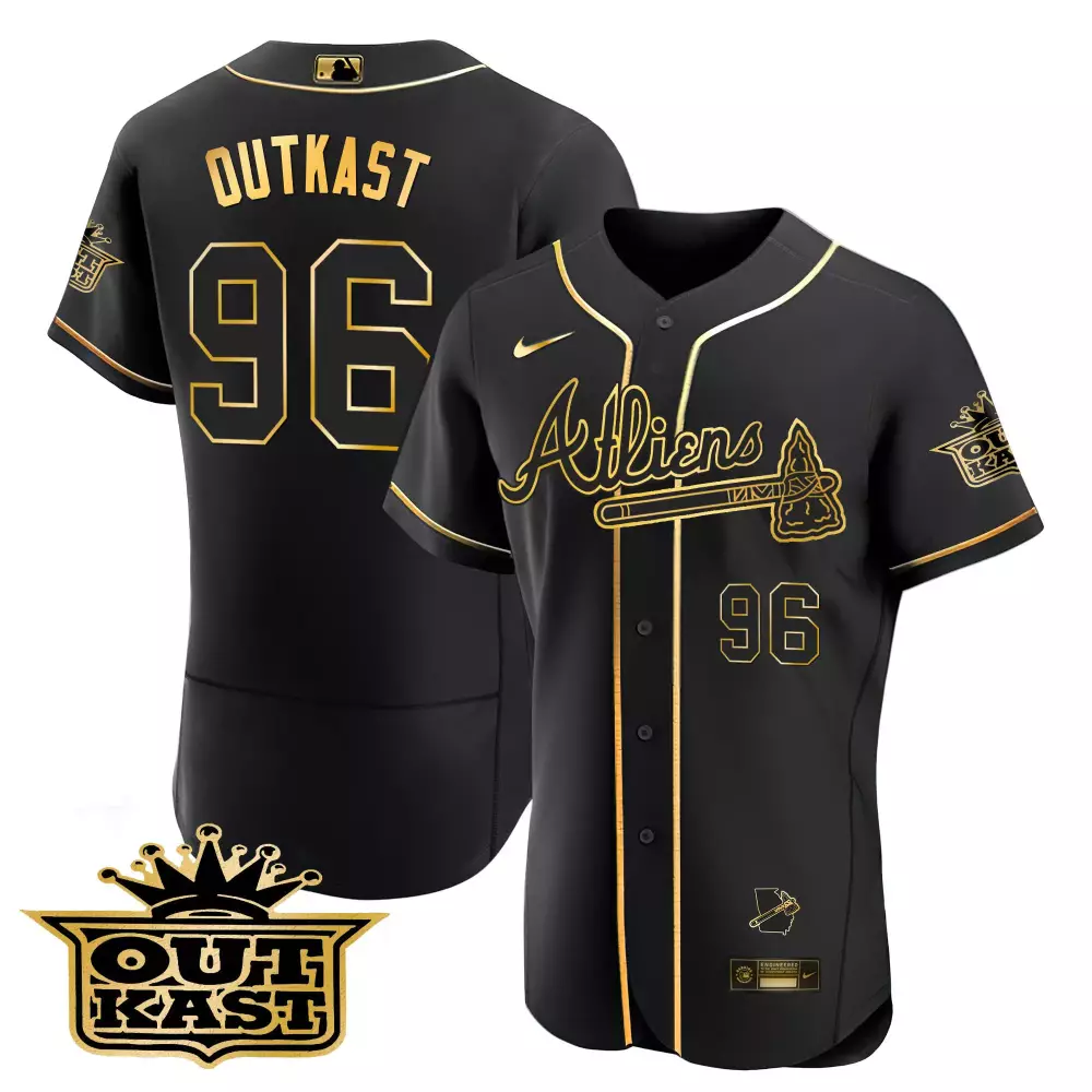 outkast 96 atlanta black all stitched vapor jersey 2023 men s limited edition