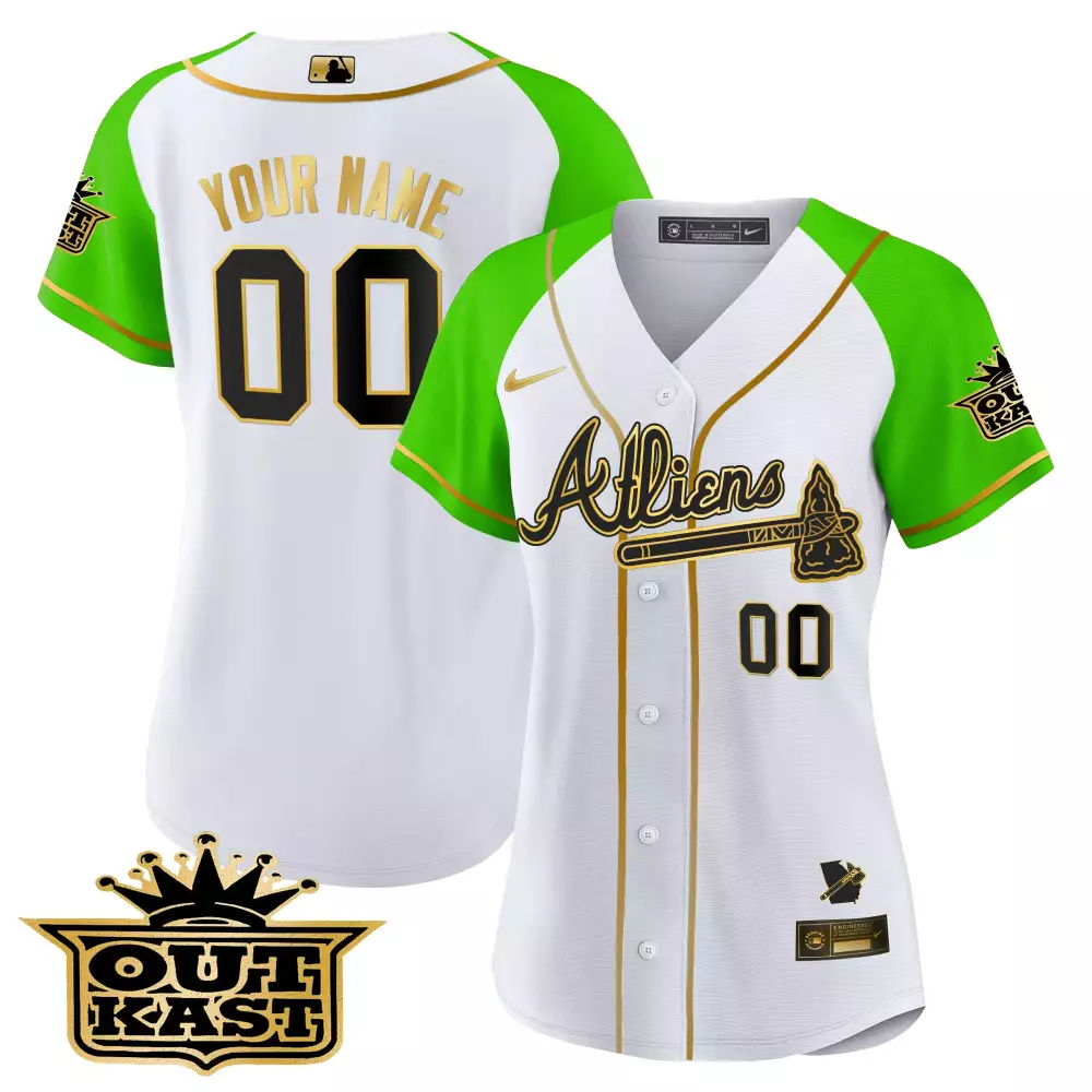 outkast atheliens women s 00 jersey 2023 all stitched vapor jersey green white