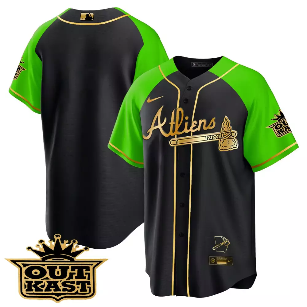 Outkast Atlanta 00 Men's Limited Edition Black Vapor Jersey 2023 | All Stitched Fan Gear | For Men, Women & Youth