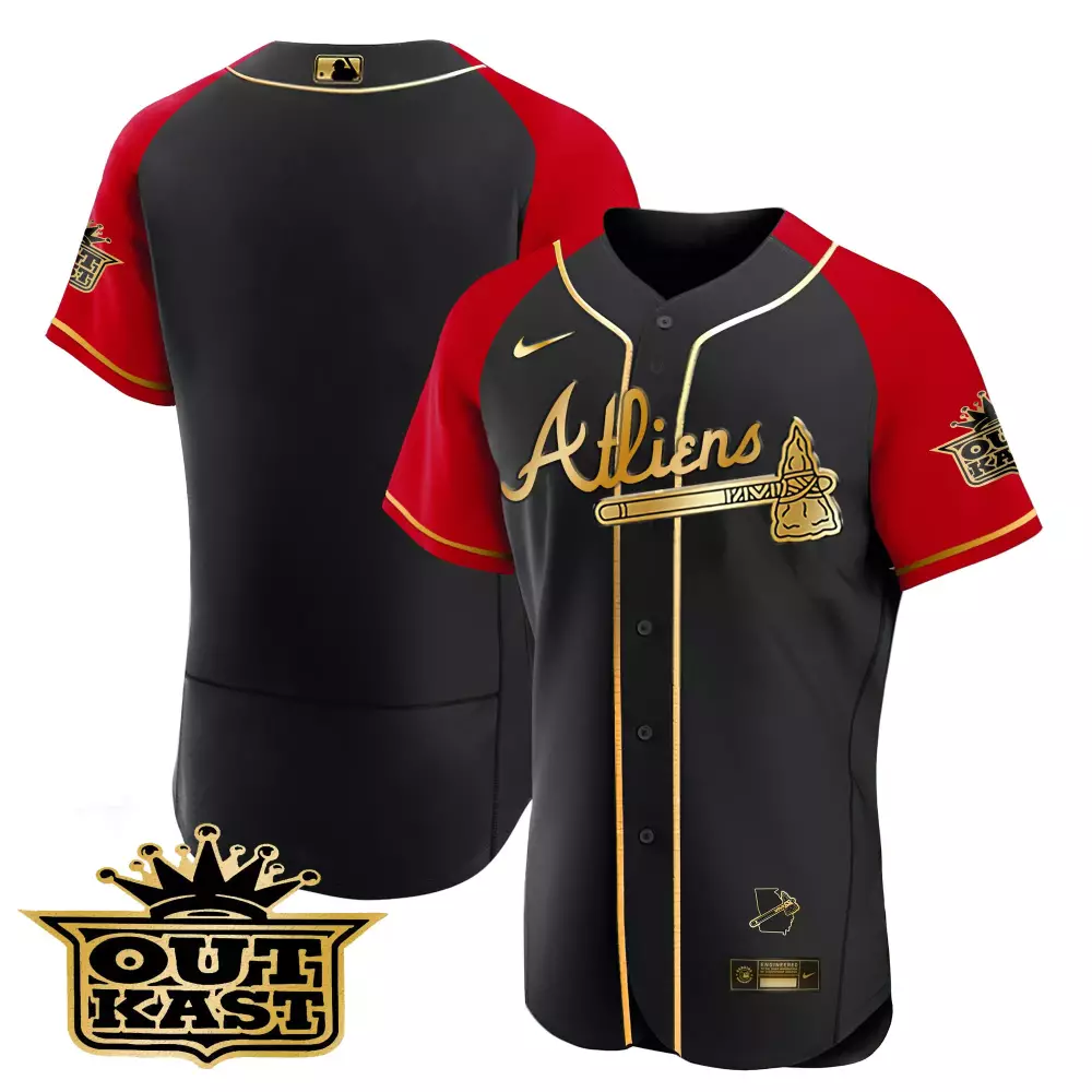 Outkast Atlanta Black & Red 2023 Men's Vapor Jersey | All Stitched Fan Gear | For Men, Women & Youth