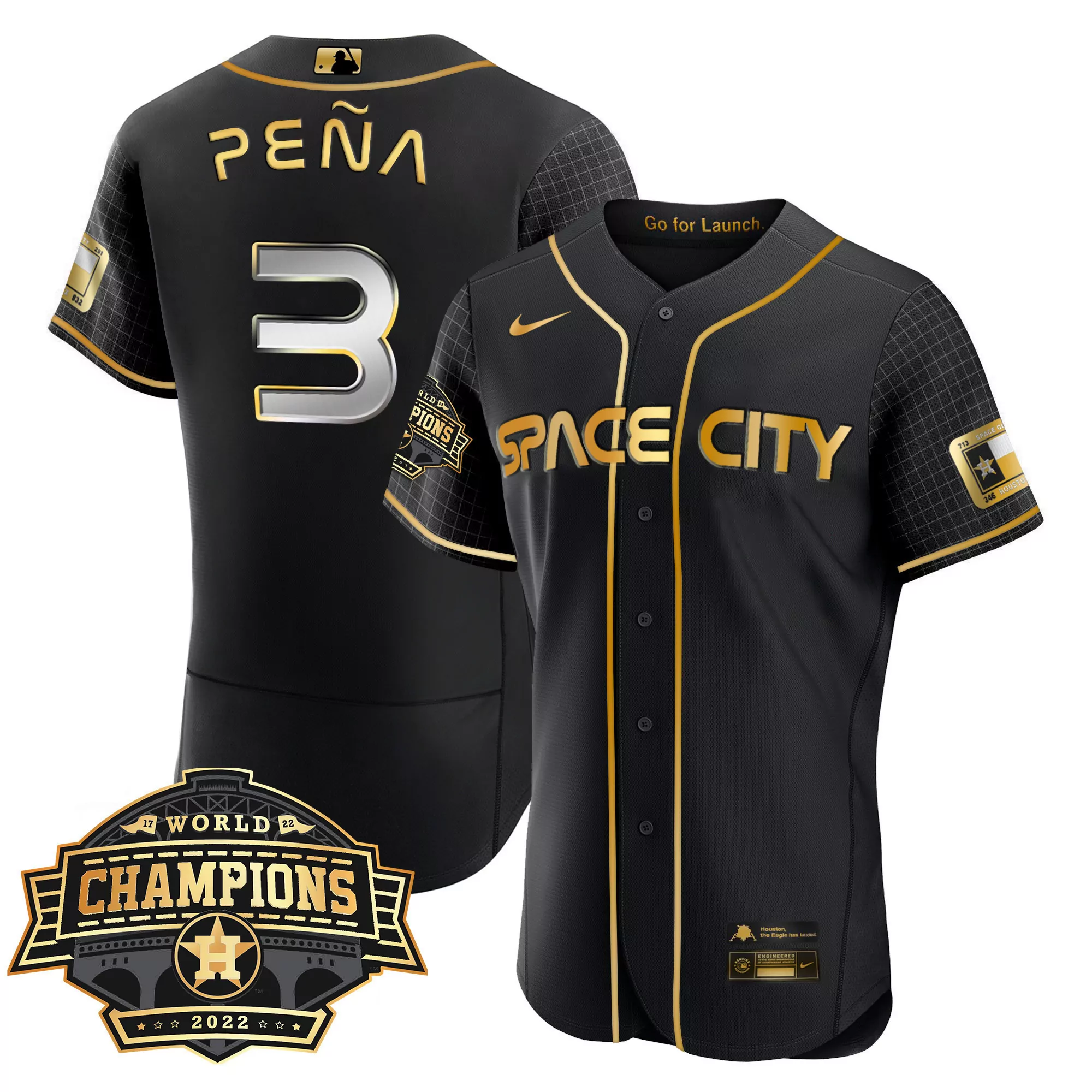 pea 3 houston 2022 male all stitched vapor jersey world champions space city edition