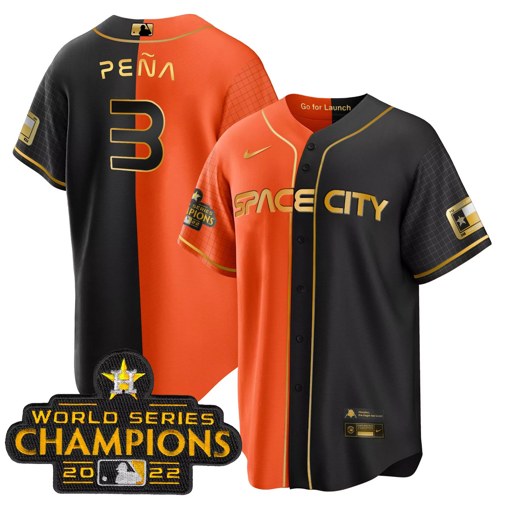 pea 3 houston 2022 male all stitched vapor jersey world champions space city edition