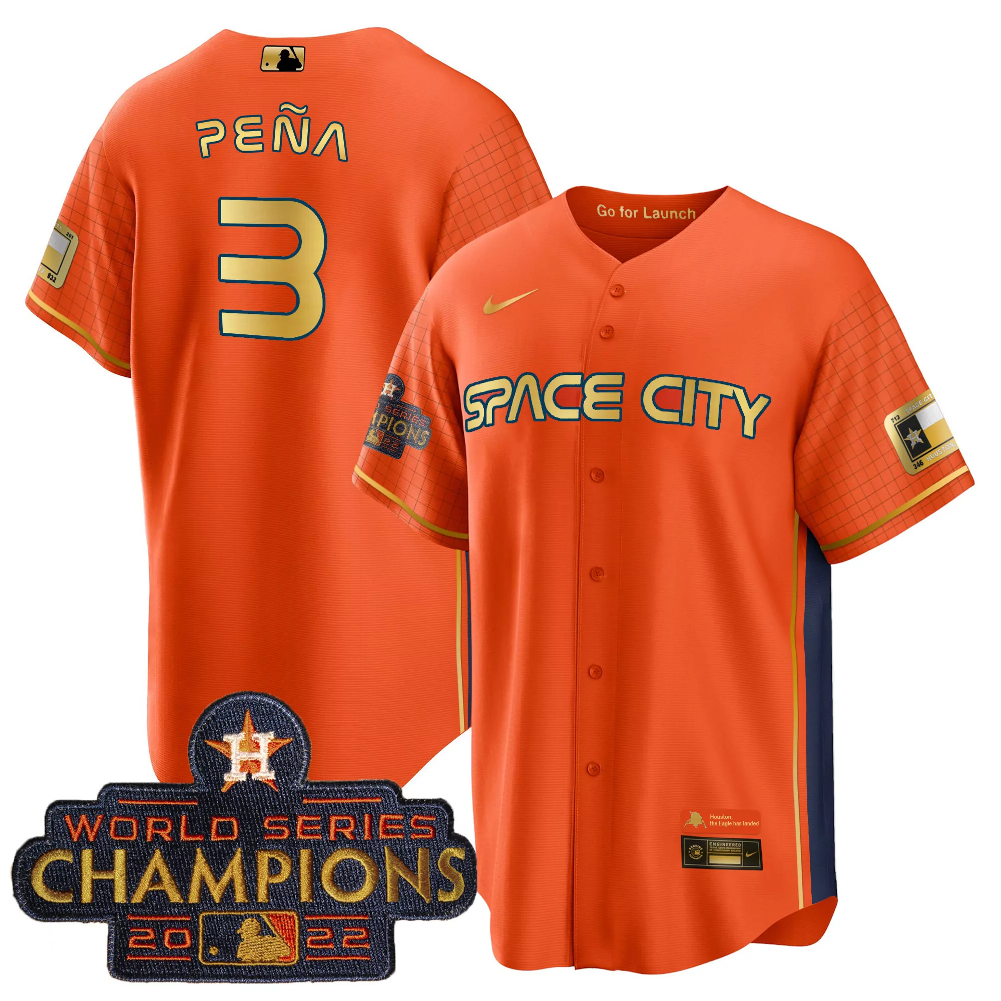 pea 3 houston 2022 male all stitched vapor jersey world champions space city edition