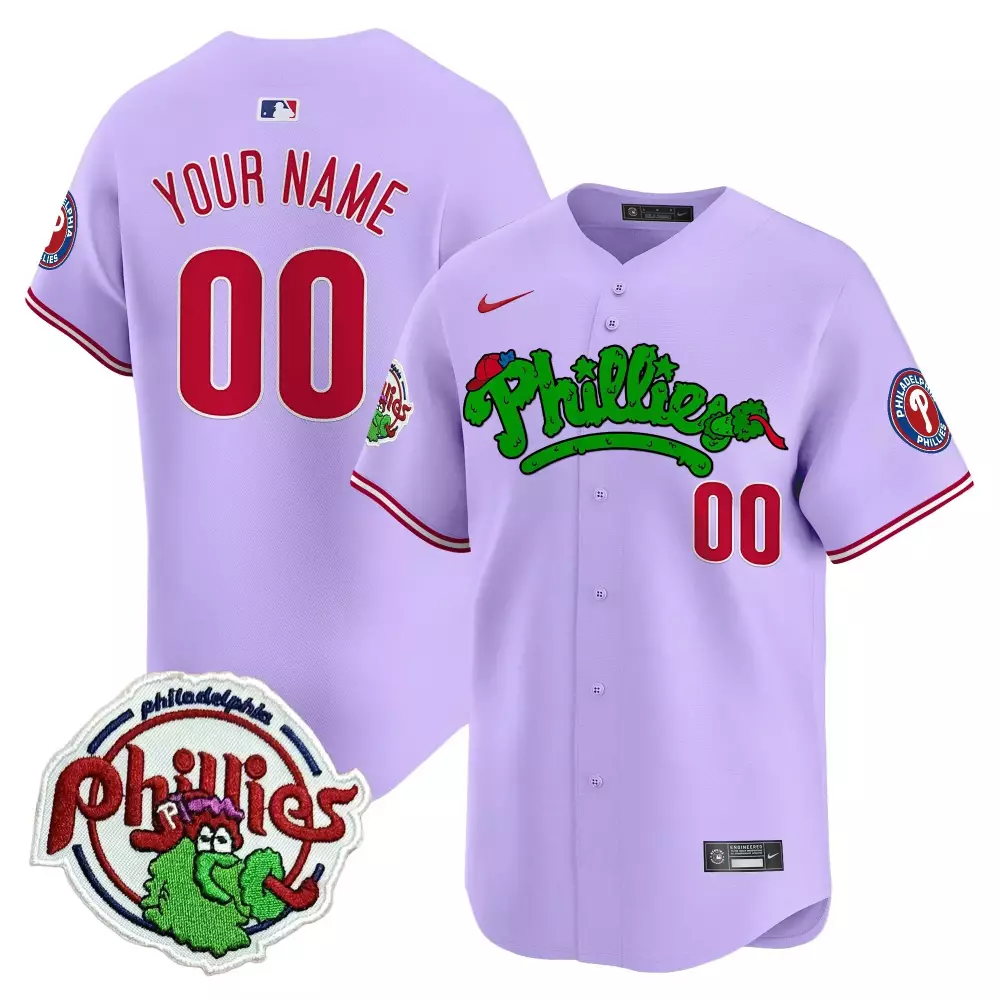 2023 Custom Pink Philadelphia Phillies Stitched Vapor Jersey | Unique Fan Gear | For Men, Women & Youth