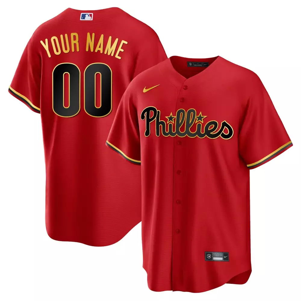 phillies custom 00 red all stitched vapor jersey 2023 men s