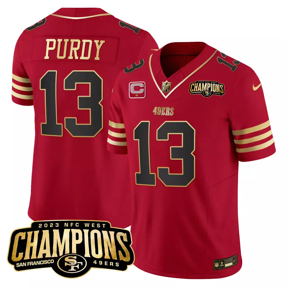 Purdy 13 San Francisco 49ers 2023 Red & Green Stitched Jersey | Vapor Fan Gear | For Men, Women & Youth
