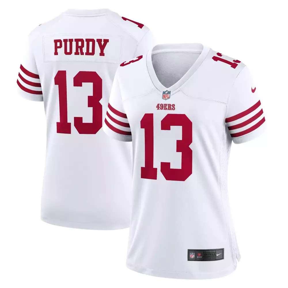 purdy 13 san francisco 49ers 2023 men s all stitched vapor jersey white green design