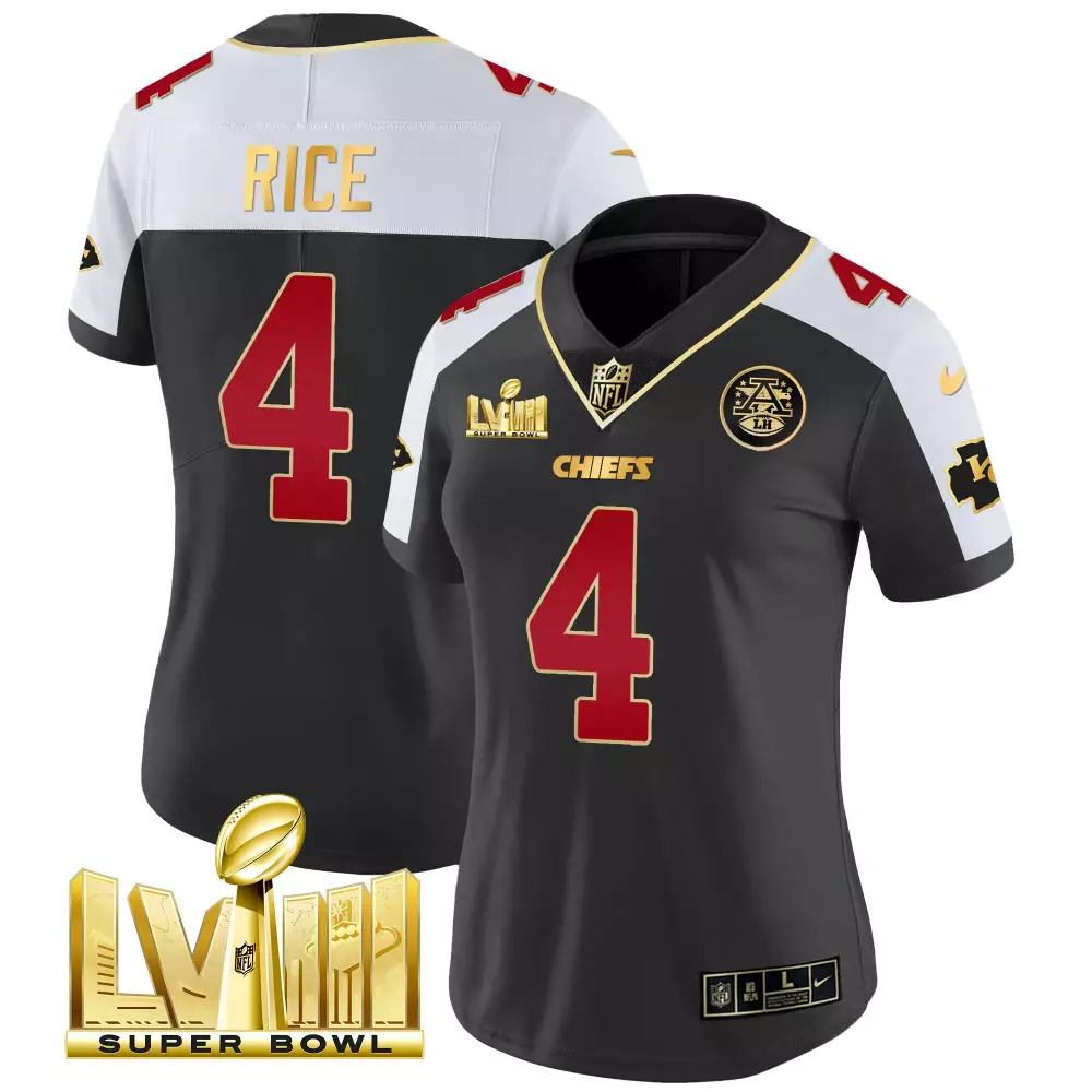 rice 4 chiefs 2023 women s super bowl lviii all stitched vapor jersey
