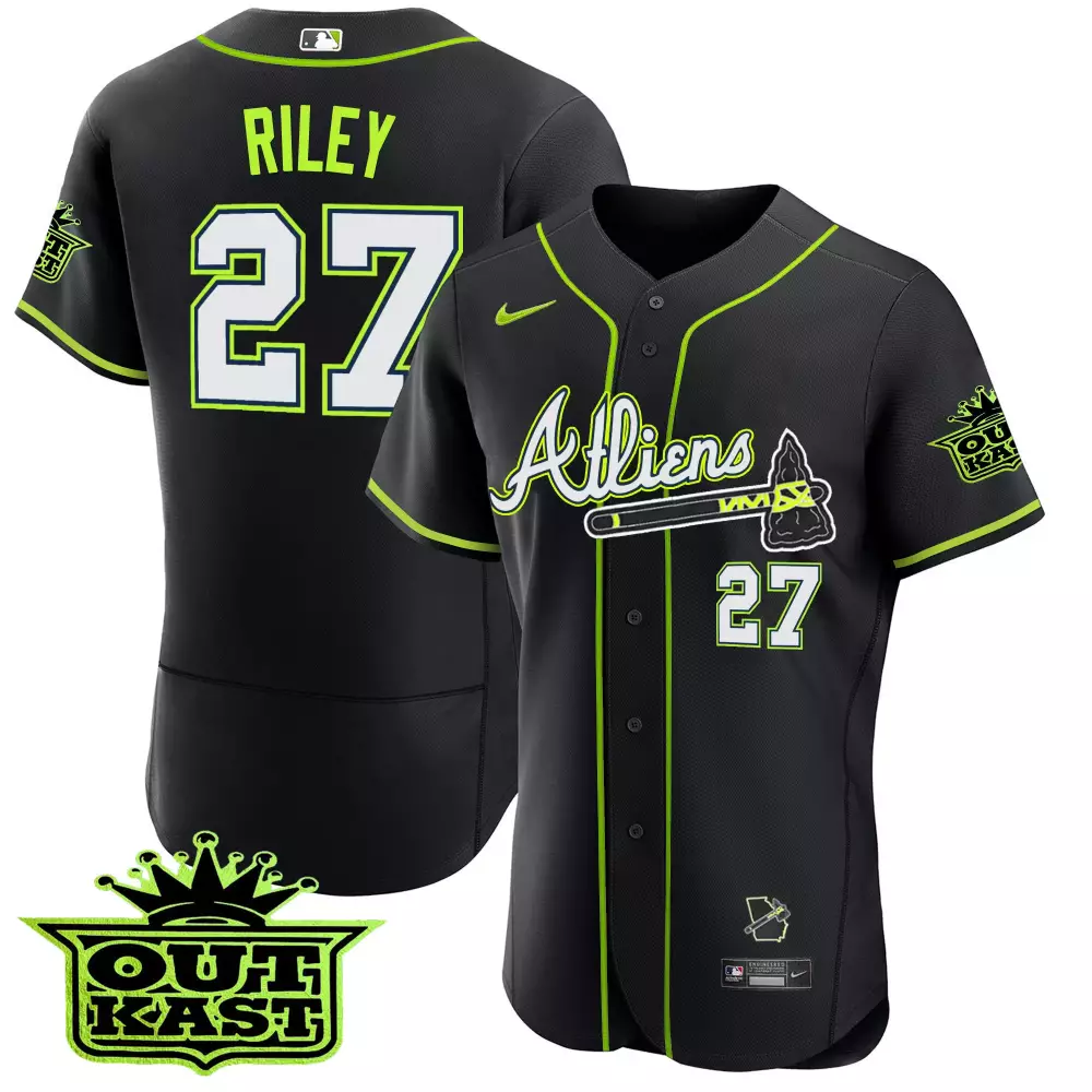 riley 27 athliens 2023 men s all stitched vapor jersey black green outkast edition